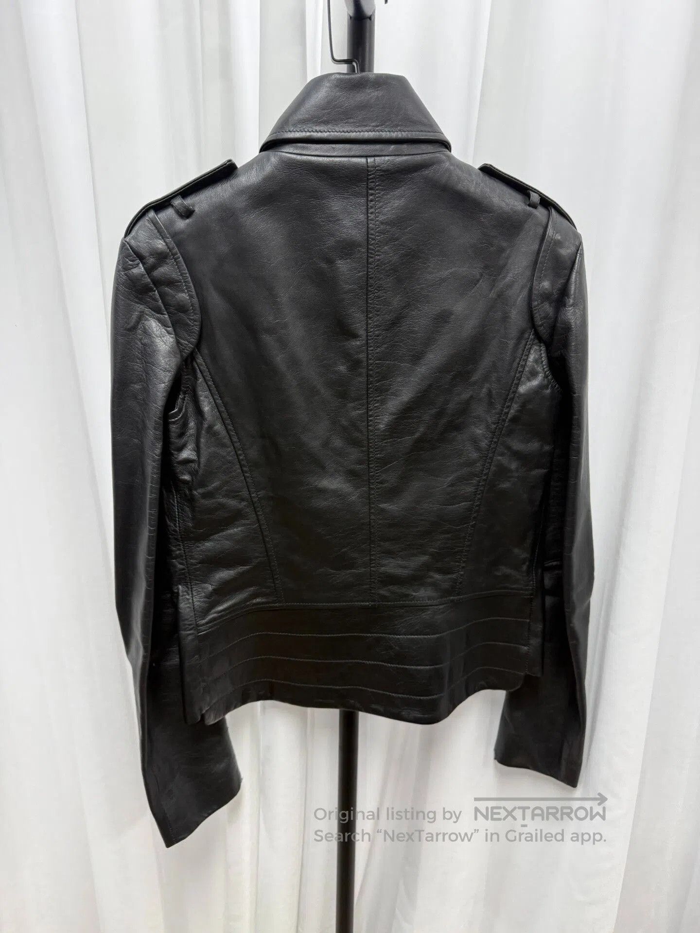 Maison Margiela Maison Margiela Slant Zipper Detachable Sleeves Leather Jac Size US XXS / EU 40 - 6 Thumbnail