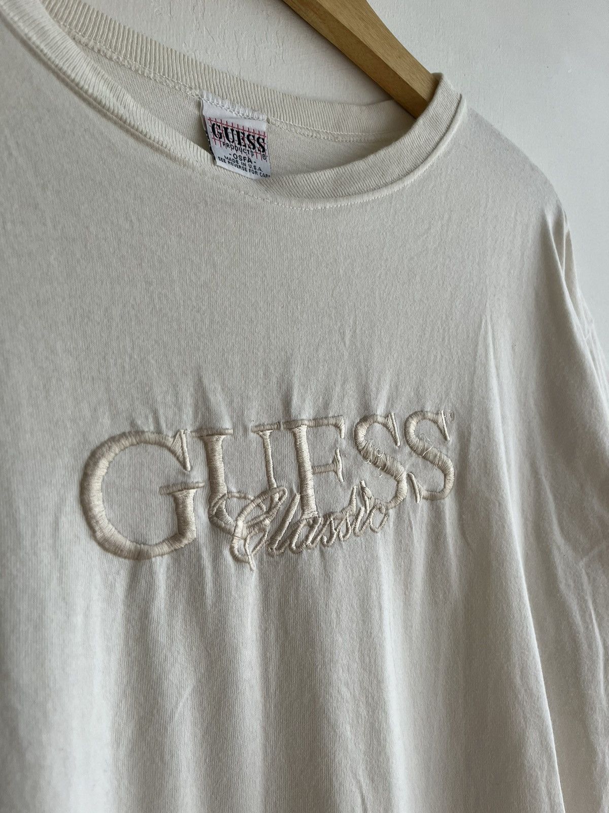 Guess × Vintage VINTAGE GUESS CLASSIC EMBROIDERED TEE Size US M / EU 48-50 / 2 - 3 Thumbnail