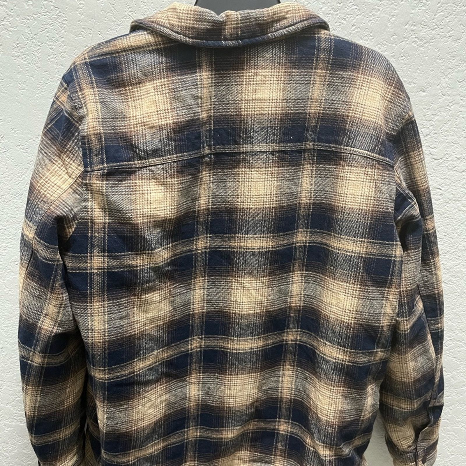 Levi's Levi's Men's Classic Driftwood Plaid Shirt Jacket M Brown Size US M / EU 48-50 / 2 - 5 Thumbnail