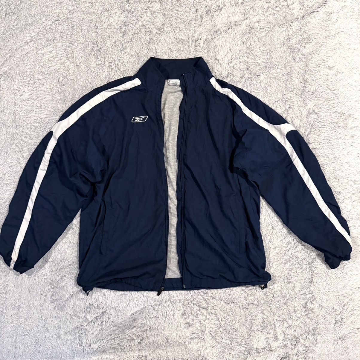 Reebok Navy and white Reebok jacket Size US M / EU 48-50 / 2 - 1 Thumbnail