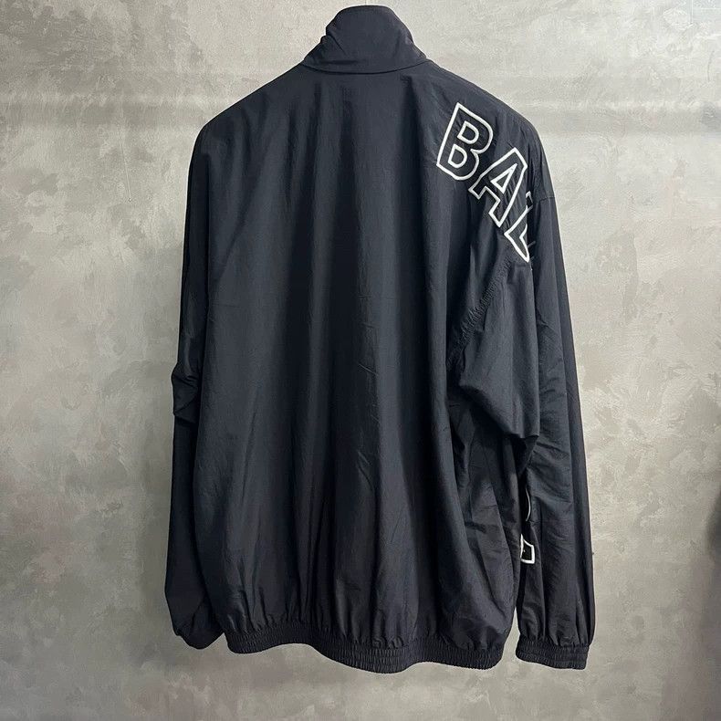 Balenciaga Balenciaga Black Letter Print Zip Jacket-2505 Size US XXS / EU 40 - 4 Thumbnail