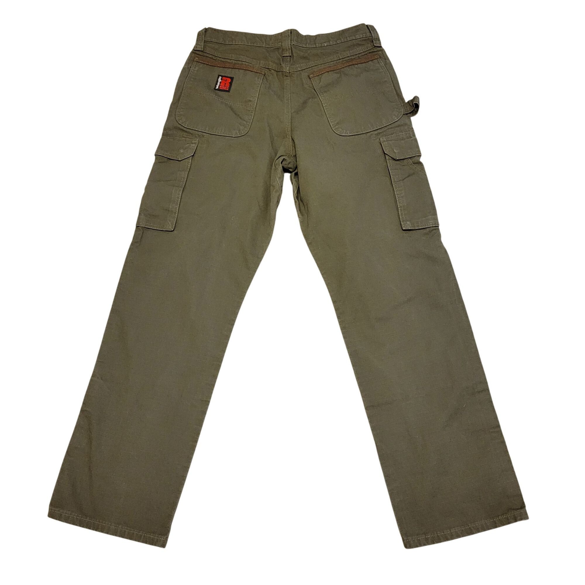Wrangler Wrangler Riggs Workwear Cargo Pants 33x34 Olive Green Cotton Size US 33 - 4 Thumbnail
