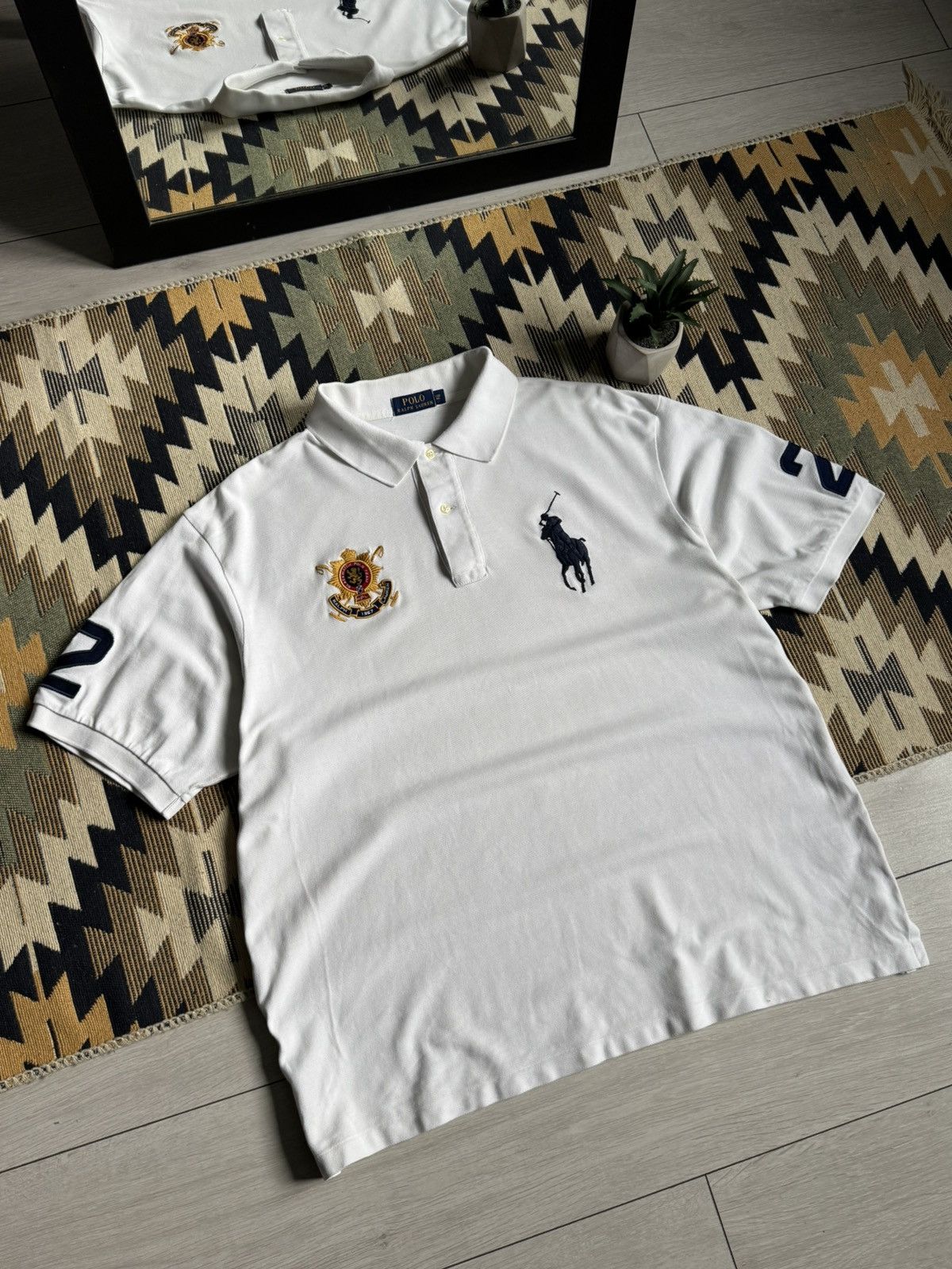Polo Ralph Lauren Vintage Polo Ralph Lauren Black Watch Big Pony #3 T-shirt Size US XL / EU 56 / 4 - 2 Thumbnail