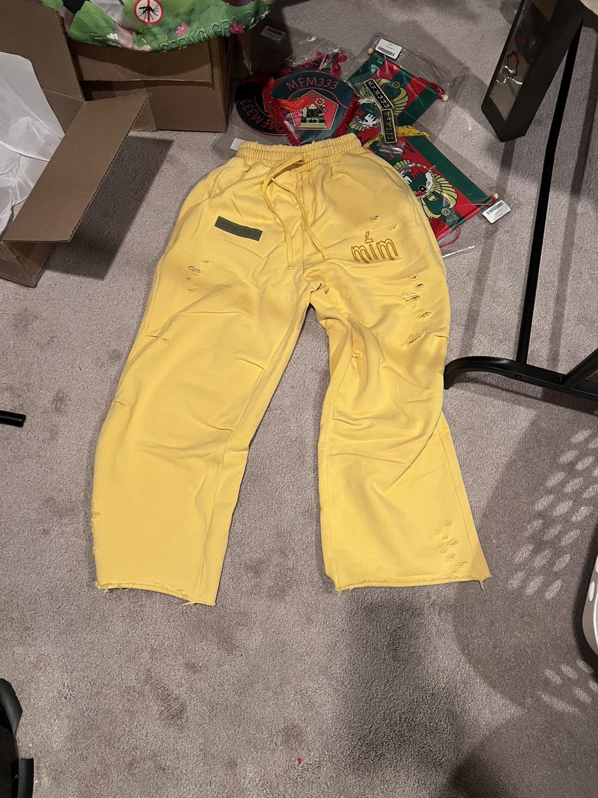 murd333r.fm General Issue: Special Ops Indo Yellow Sweatpants | mfm333 Size US 28 / EU 44 - 1 Thumbnail