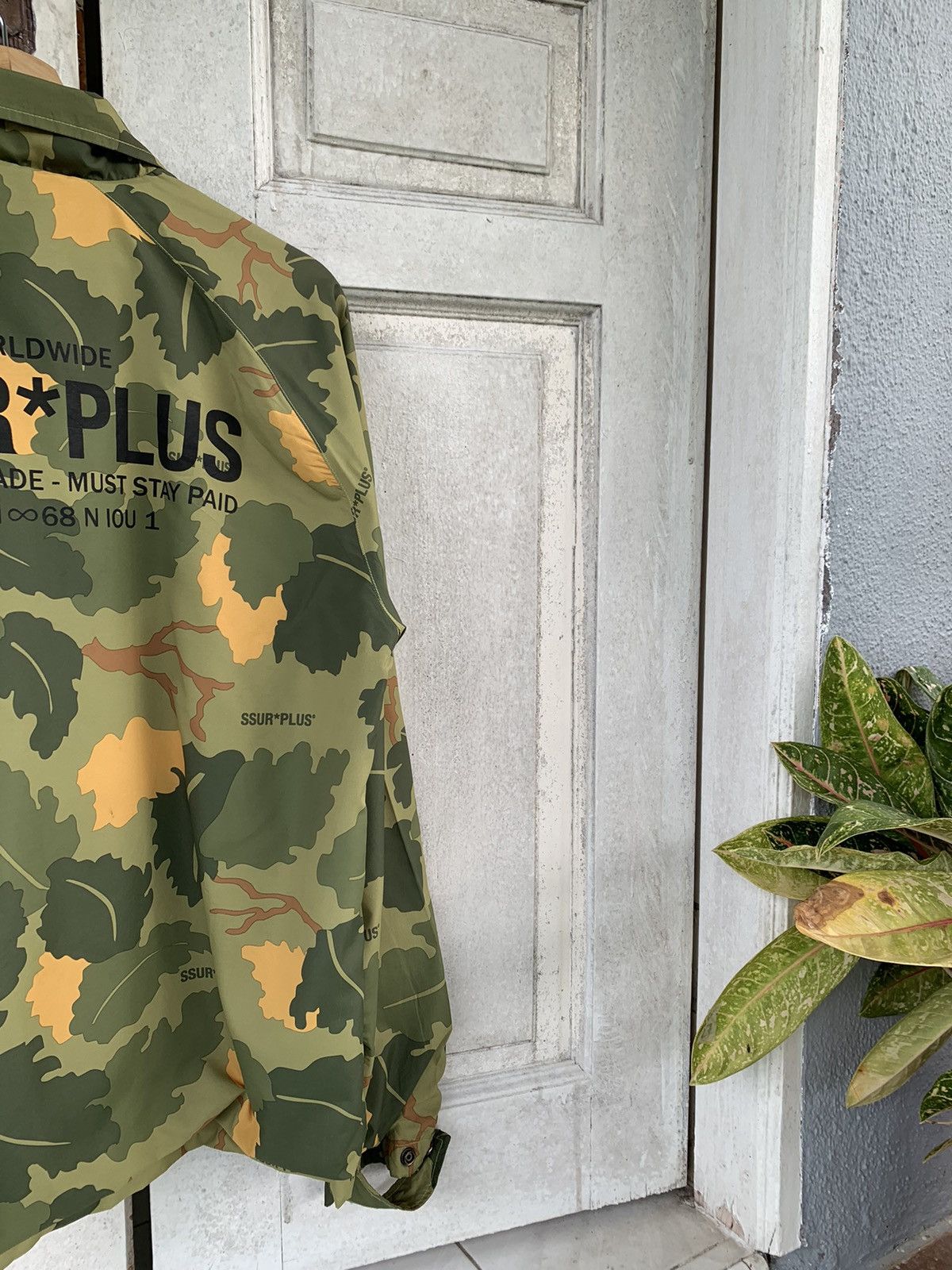 Japanese Brand × SSUR Rarely SSUR PLUS Tree Camo Coach Jacket Size US L / EU 52-54 / 3 - 3 Thumbnail