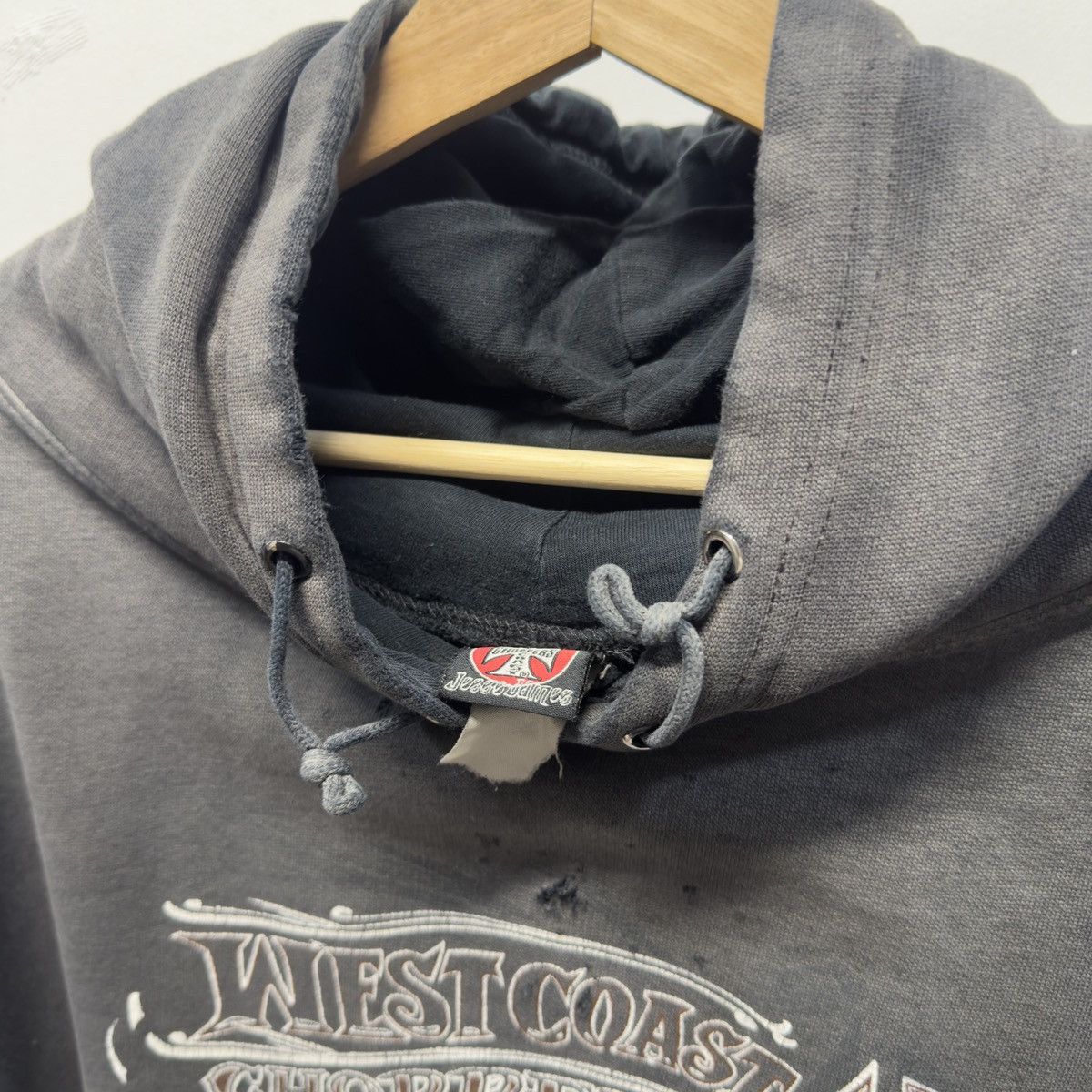 West Coast Choppers West Coast Choppers Hoodie Faded Distressed ERD Grunge Size US XXL / EU 58 / 5 - 5 Thumbnail