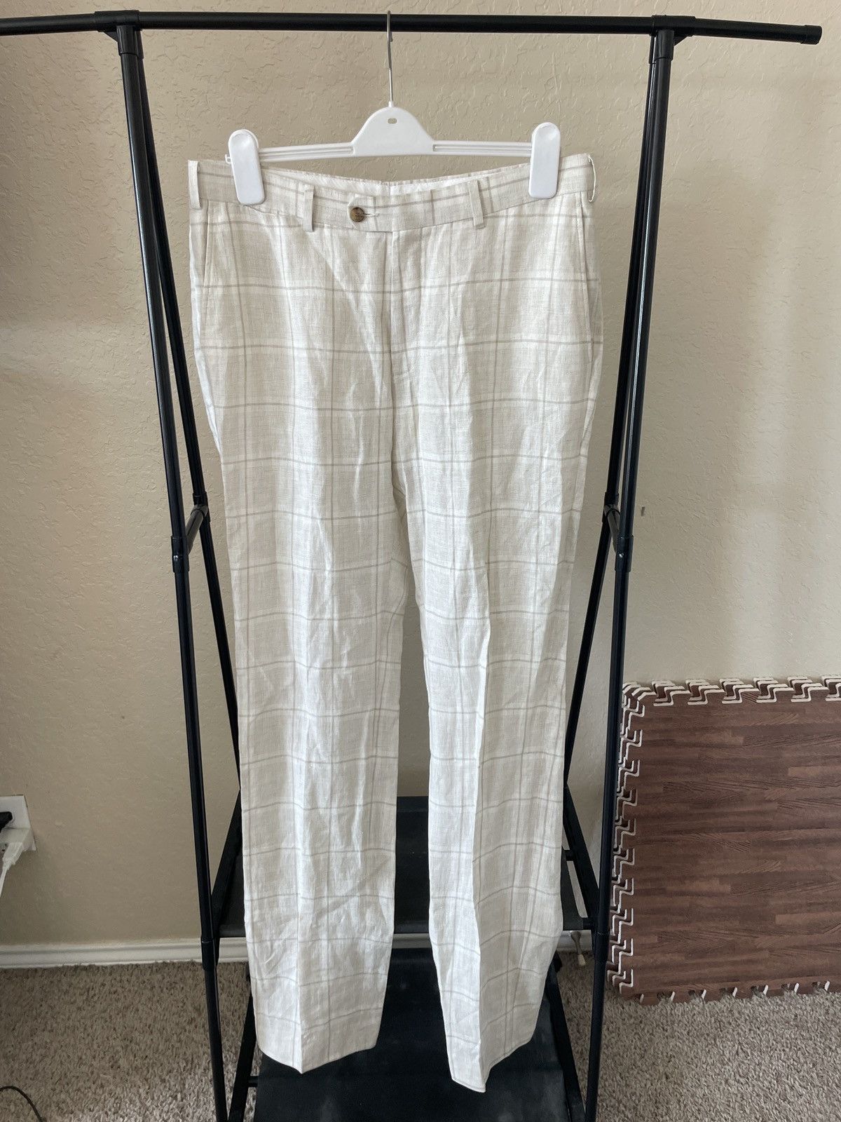 Suitsupply Brescia Model FF linen trousers Size US 35 - 1 Thumbnail
