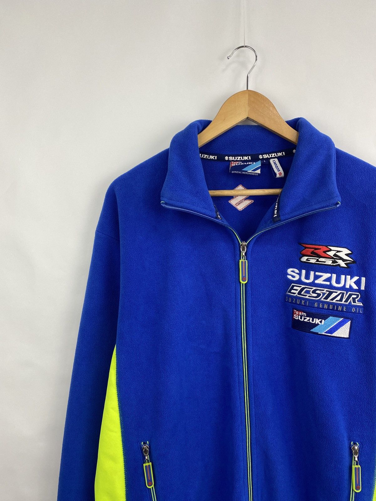 Japanese Brand 🇯🇵 Vintage Suzuki Racing Nascar Moto Fleece Retro Rare Y2K Size US L / EU 52-54 / 3 - 2 Thumbnail