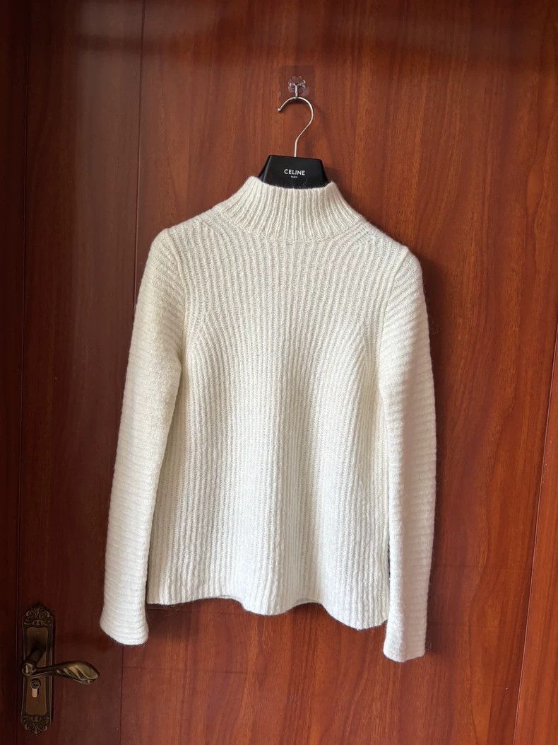 Helmut Lang Helmut Lang Off-White Mock Neck Sweater XS - dmc Size US XS / EU 42 / 0 - 1 Thumbnail