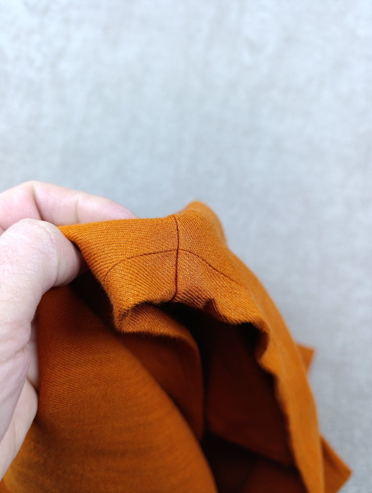 Loro Piana LORO PIANA CARSON LEATHER-TRIM LINEN PANTS IN ORANGE RUST Size 27" / US 4 / IT 40 - 12 Thumbnail