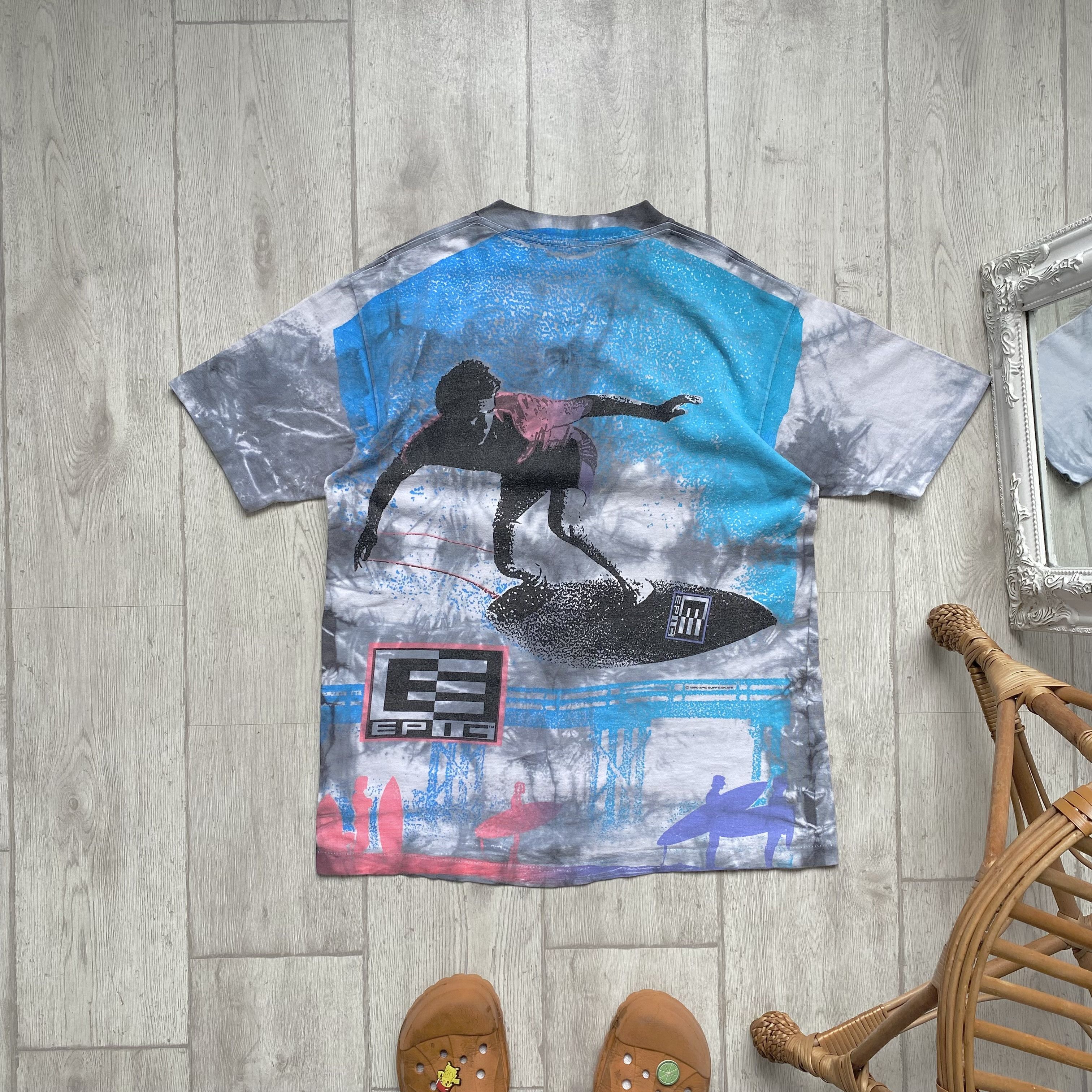 Rip Curl 🏄🏼‍♂️ Vintage 90s Surf & Skate Epic tee Oneill Billabong Size US M / EU 48-50 / 2 - 1 Thumbnail