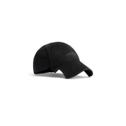 Balenciaga o1srvl11e0226 Size: S / 3B Stencil Hat / Cap In Black Size ONE SIZE - 2 Thumbnail