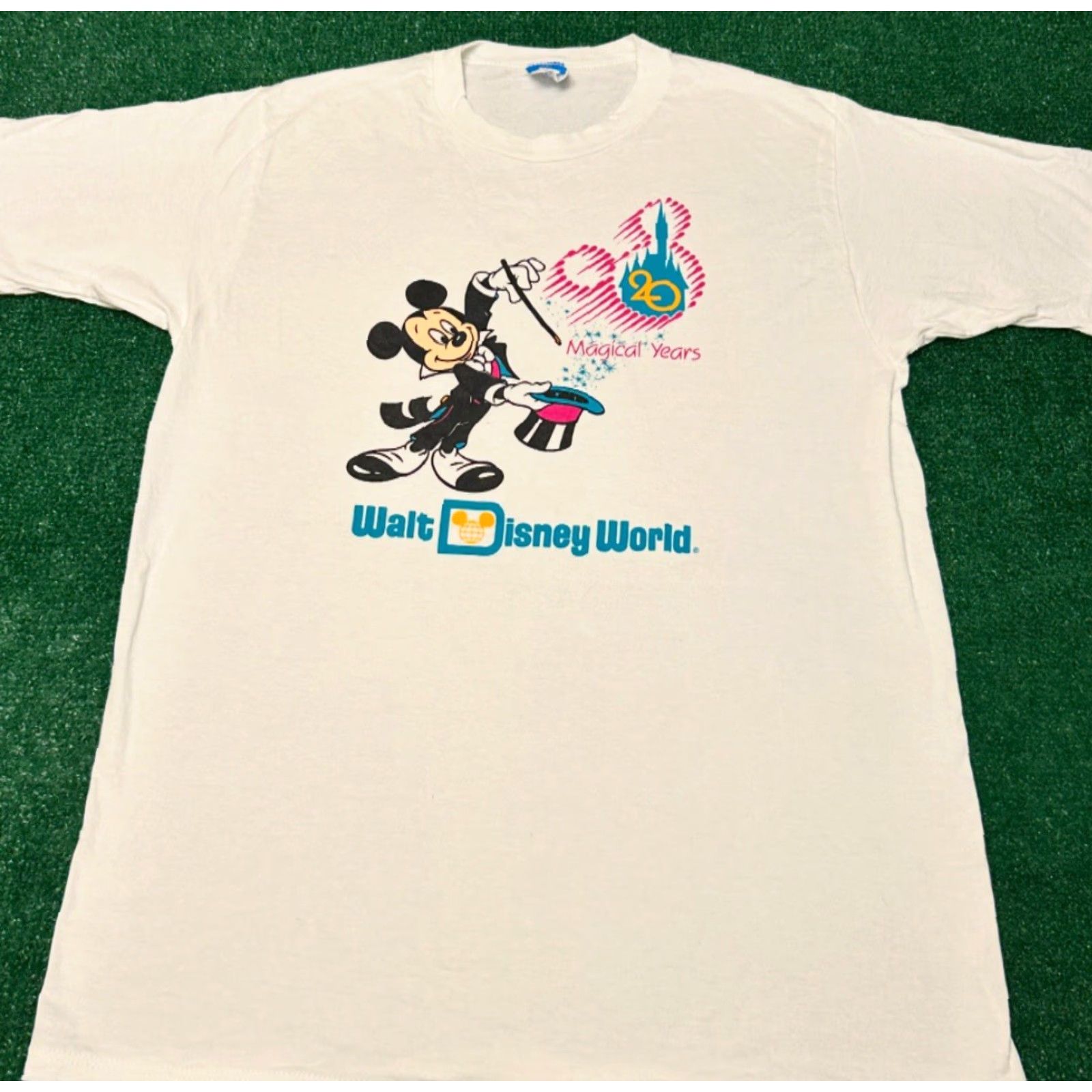 Disney VINTAGE Walt Disney World 20th Anniversary Mickey Mouse VTG Shirt XL Disney Shirt Men Short Sleeve White 90s USA Disney Size US XL / EU 56 / 4 - 3 Thumbnail
