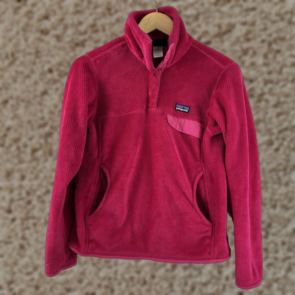 Patagonia Patagonia 1/4 Snap T fleece Pullover Dark Pink Womens Size Small Size S / US 4 / IT 40 - 1 Thumbnail