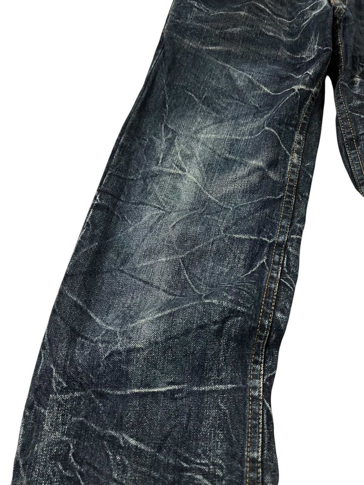 Japanese Brand 💥Double Waist💥Nylaus Clothing Clawmark Jean Very Rare Size US 29 - 7 Thumbnail