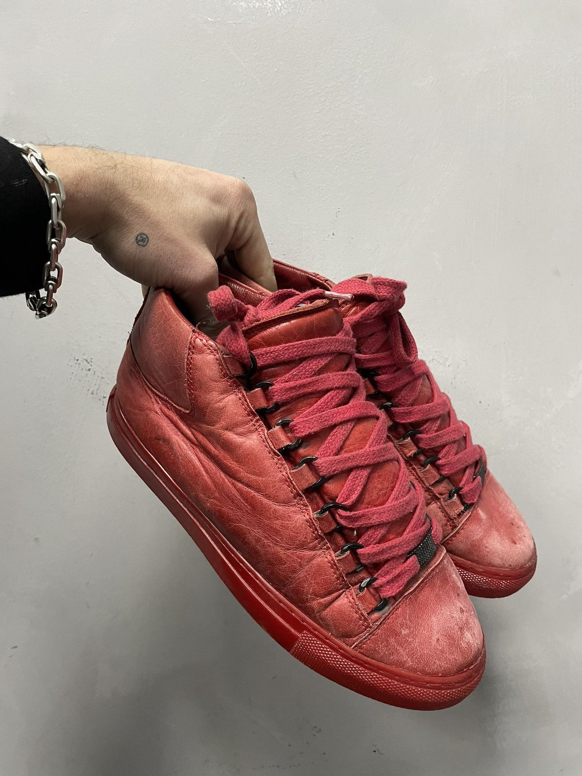 If Six Was Nine Rare leather arena boots Balenciaga style y2k opium hype Size US 7 / EU 40 - 8 Thumbnail