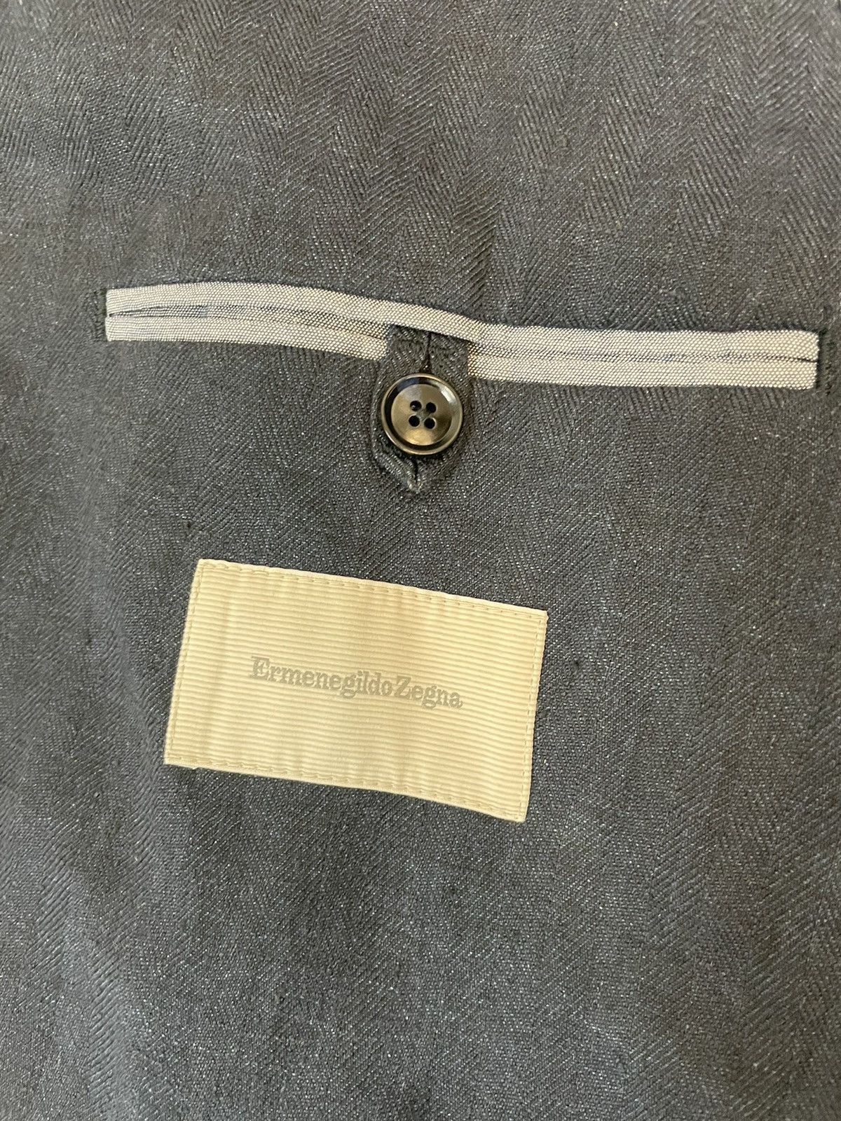 Ermenegildo Zegna Patch Pocket Linen Jacket Size 40R - 8 Thumbnail