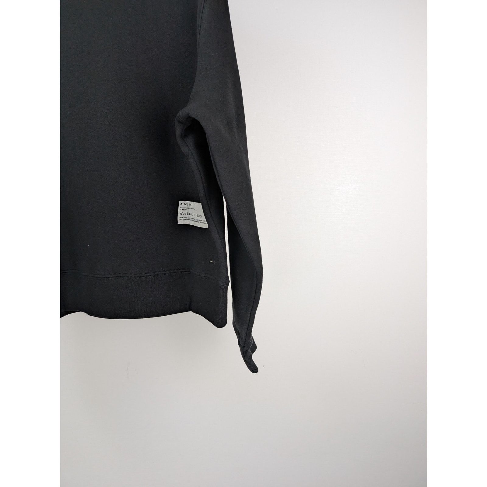 Amiri o1rshd1 Q:2 / Wes Lang x Amiri Logo Crewneck in Black Size US L / EU 52-54 / 3 - 12 Thumbnail
