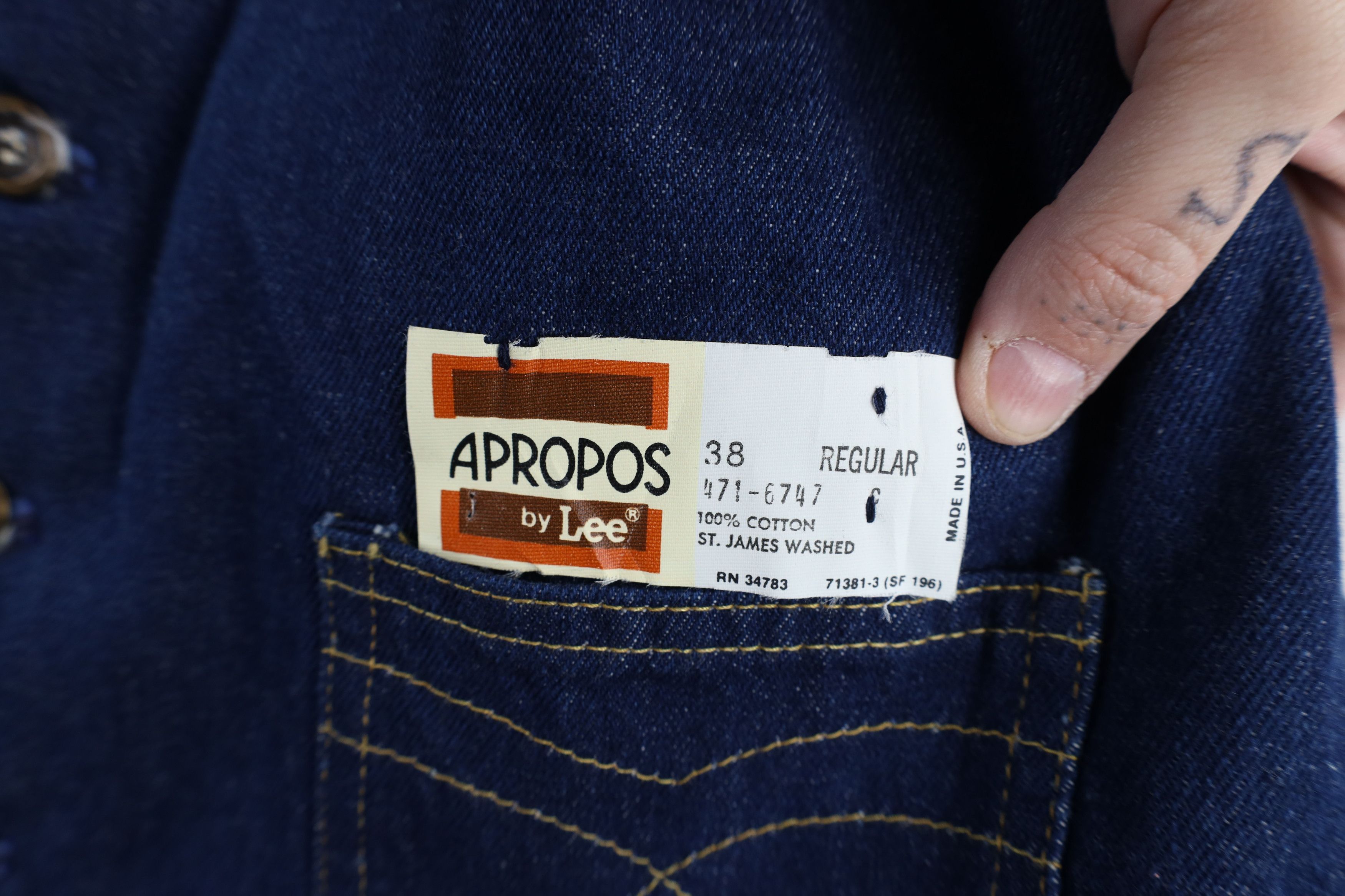 Lee × Vintage Vintage 60s 70s Lee Cowboy Denim Jean Vest Jacket Blue USA Size US L / EU 52-54 / 3 - 5 Thumbnail