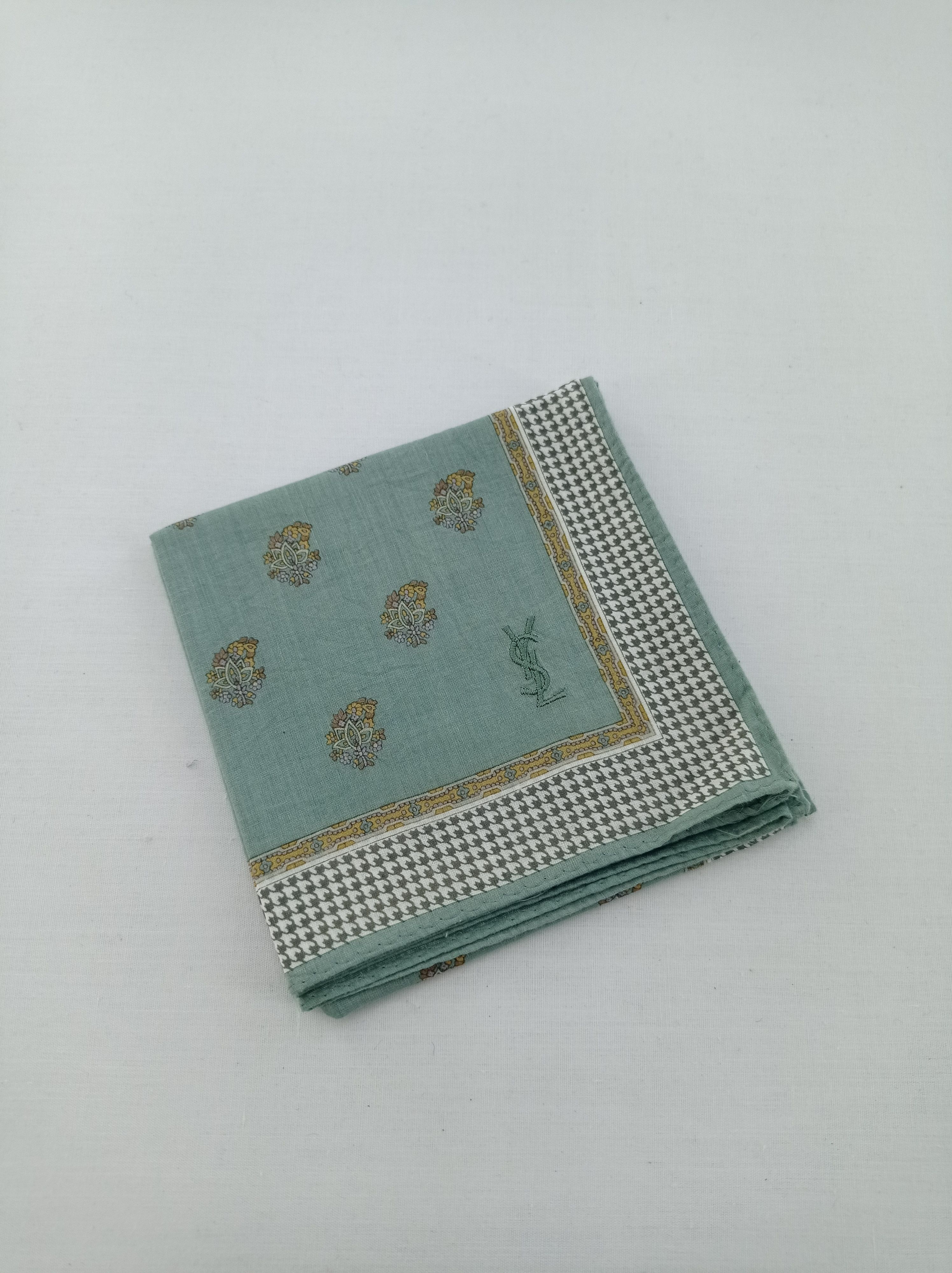 Vintage Vintage Yves Saint Laurent Handkerchief / Neckwear / Bandana Size ONE SIZE - 2 Thumbnail