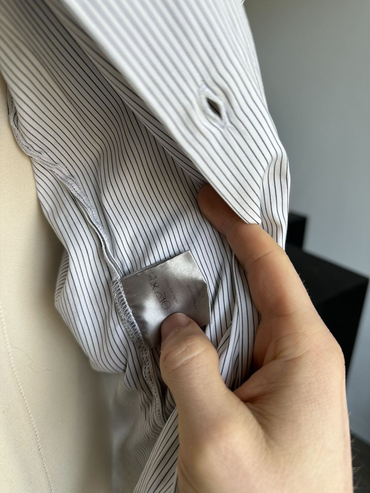 Dior × Hedi Slimane Dior Homme by Hedi Slimane Striped Button Down, 39 Size US M / EU 48-50 / 2 - 9 Thumbnail