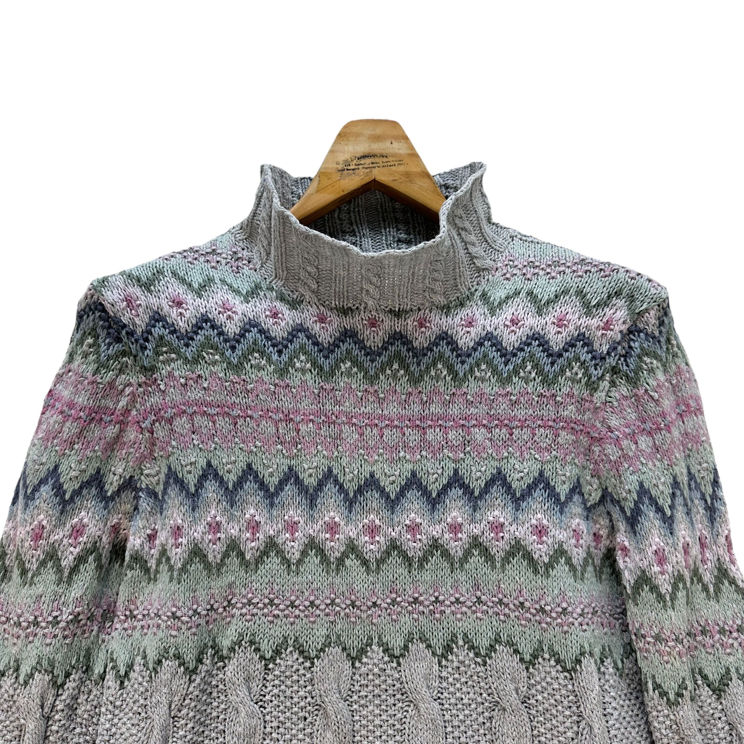 Vintage PETITE SOPHISTICATE CABLE KNIT SWEATER #9031-50 Size S / US 4 / IT 40 - 2 Thumbnail