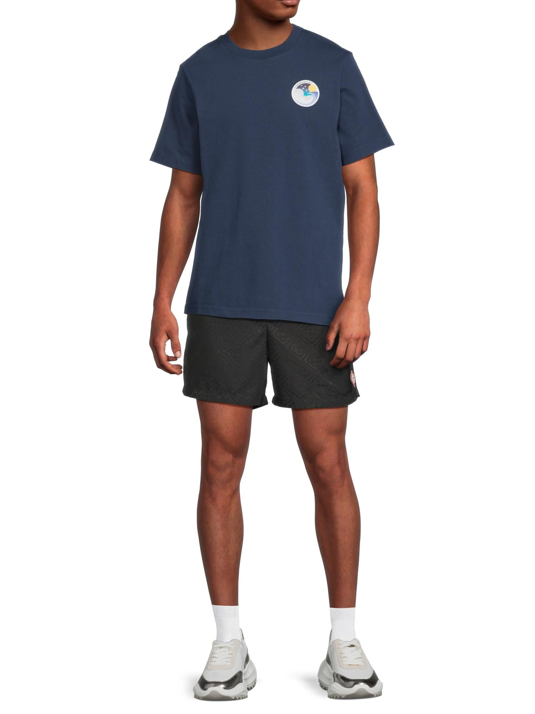 Casablanca os11x0725 Midnight Wave Printed T-Shirt in Midnight Blue Size US S / EU 44-46 / 1 - 6 Thumbnail
