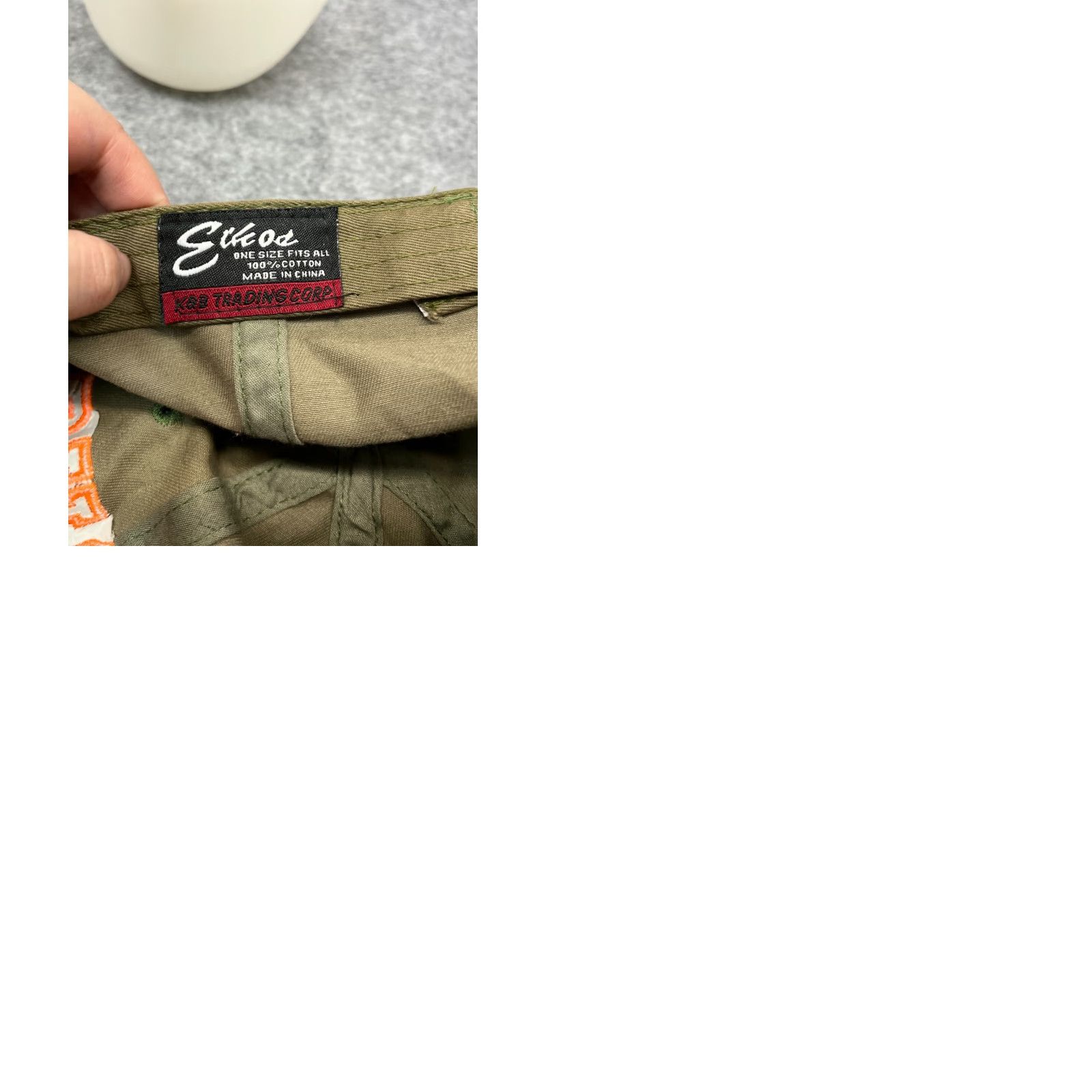 Vintage Ethos Hat Cap Adjustable One Size Orange Green Camo 100% Cotton Men Baseball Cap Size ONE SIZE - 9 Thumbnail