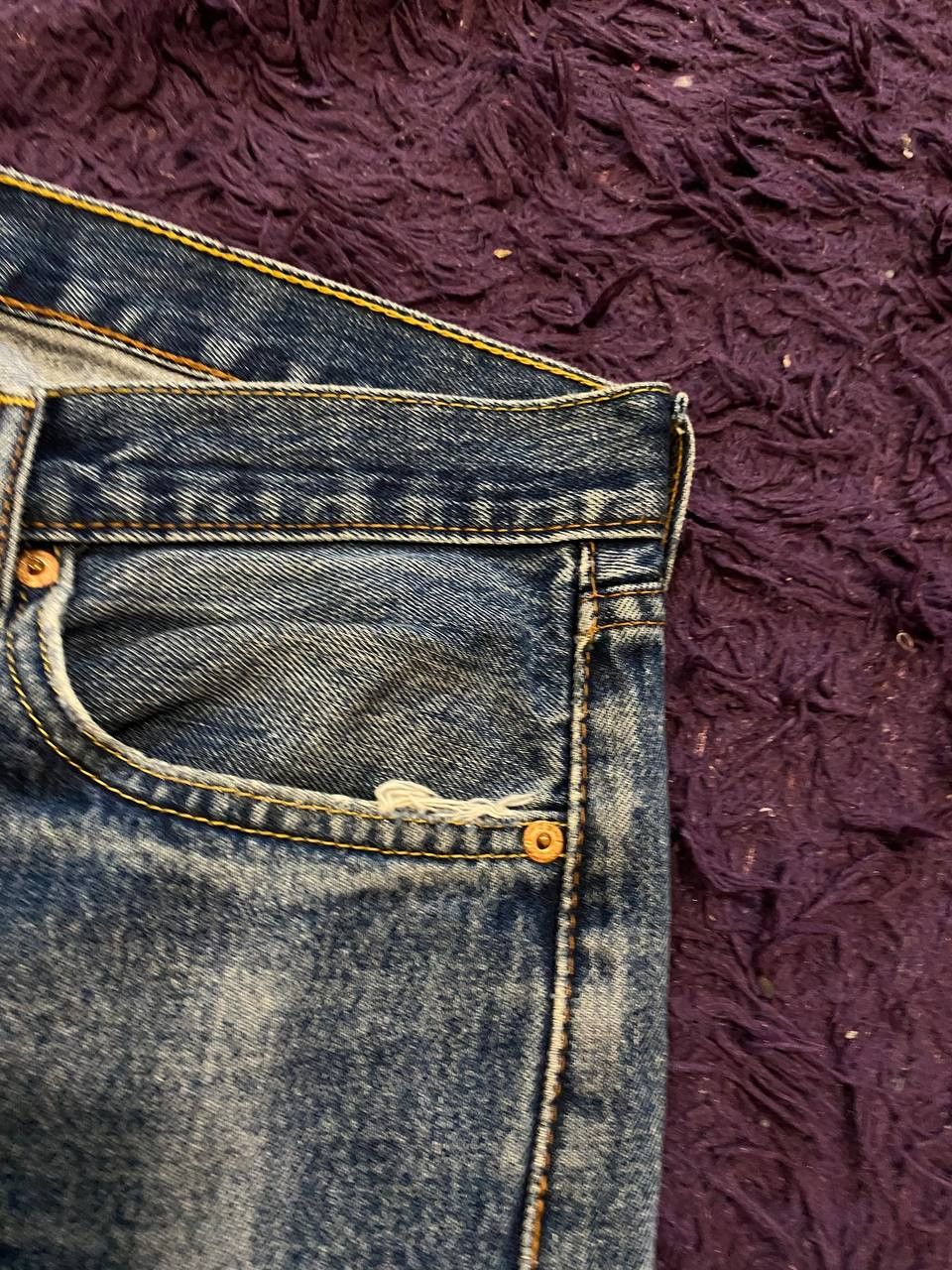 Levi's Vintage distressed jeans Y2K Levi's 505 W32 streetwear Size US 32 / EU 48 - 7 Thumbnail
