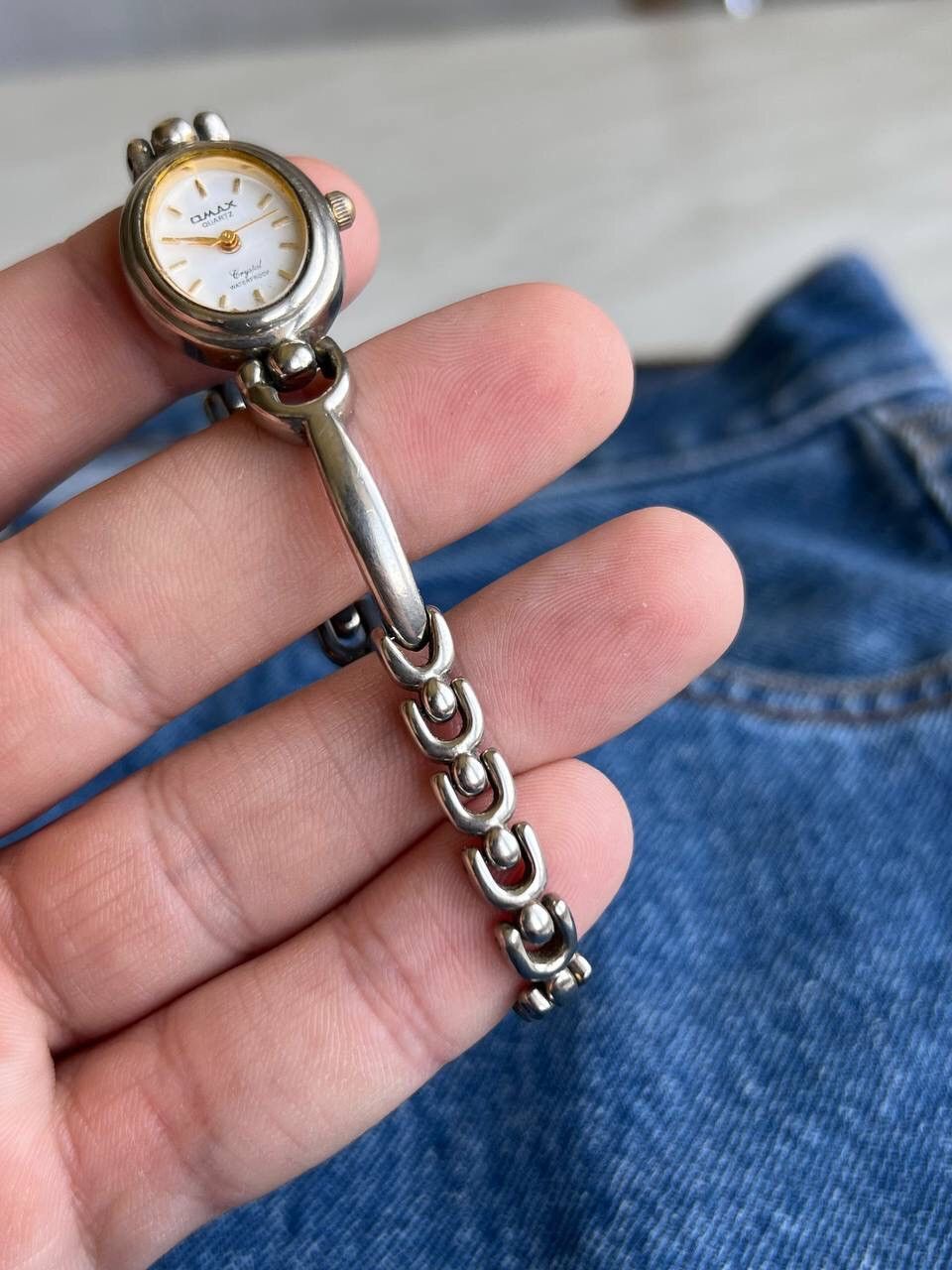 Japanese Brand × Vintage Vintage Japanese style futuristic Form Chrome Link Watch Size ONE SIZE - 4 Thumbnail