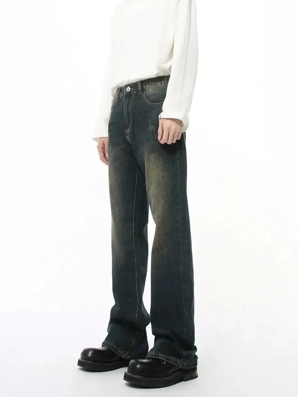 Japanese Brand Retro loose high street micro flared jeans Size US 32 / EU 48 - 1 Thumbnail