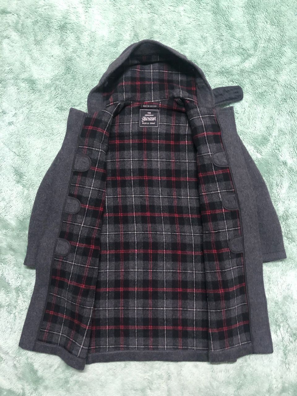 Gloverall VINTAGE GLOVERALL WOOL DUFFLE COAT HOODED Size US S / EU 44-46 / 1 - 3 Thumbnail