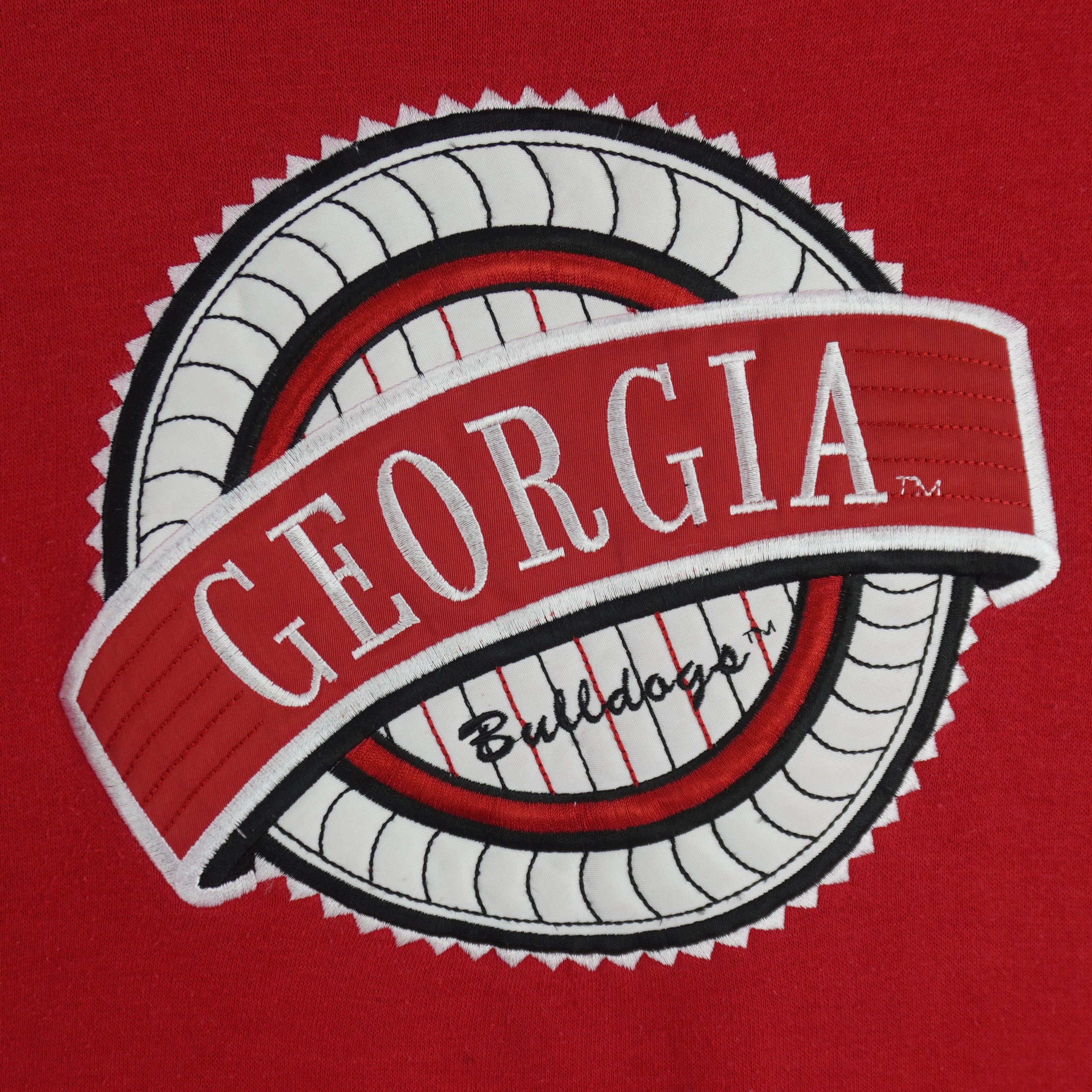 NCAA Georgia Bulldogs Embroidered Crew Neck Sweatshirt 1990s Size US XL / EU 56 / 4 - 3 Thumbnail