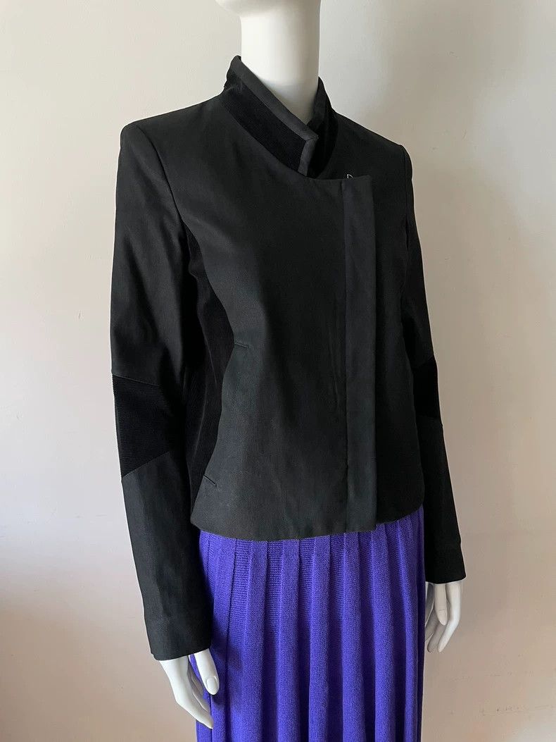 Helmut Lang HELMUT LANG Black patchwork simple fashion coat Size S / US 4 / IT 40 - 4 Thumbnail
