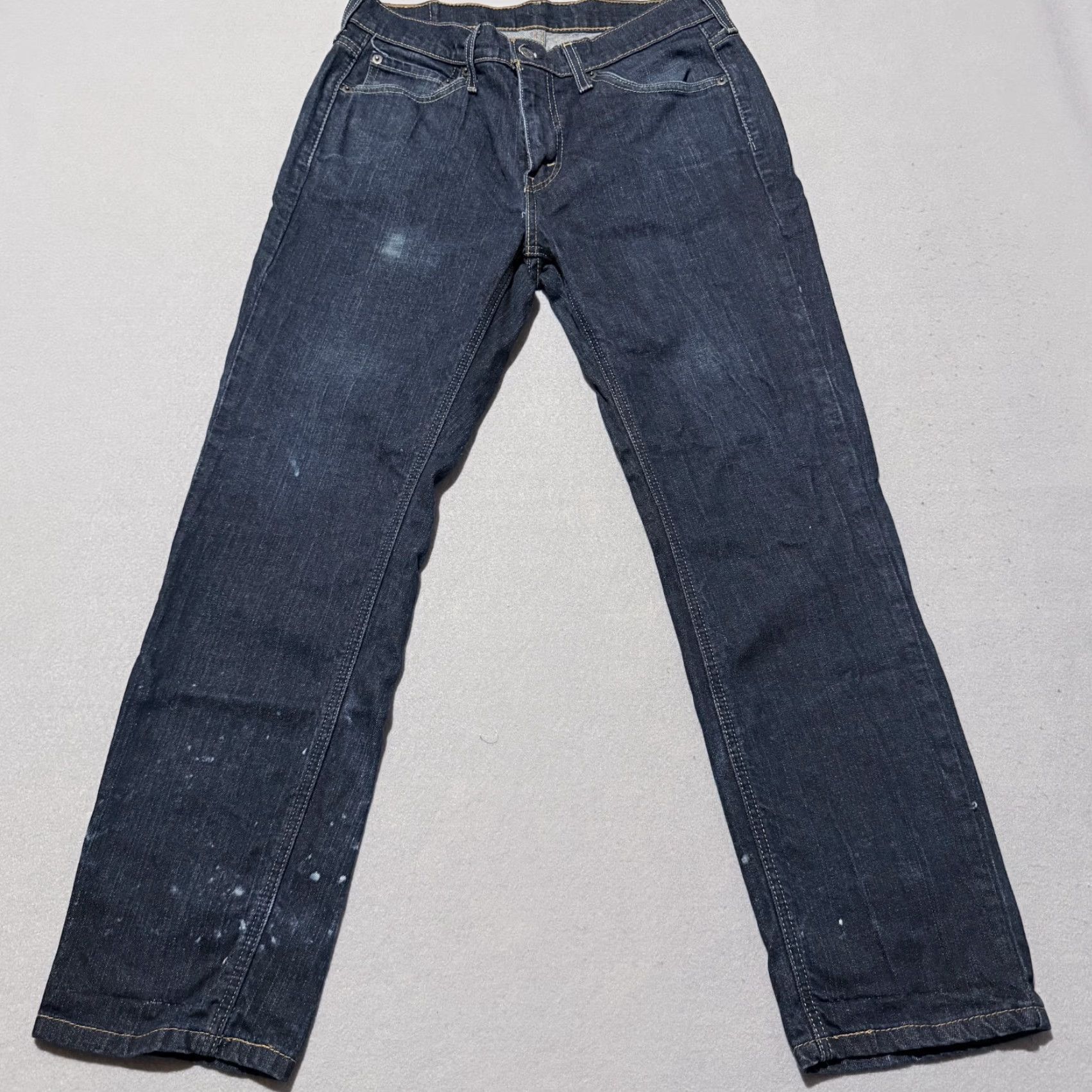 Levi's Levi's 541 Jeans Men Blue Denim Low Rise Distressed - 31x30 - Athletic Taper Style Jeans Size US 31 - 2 Thumbnail