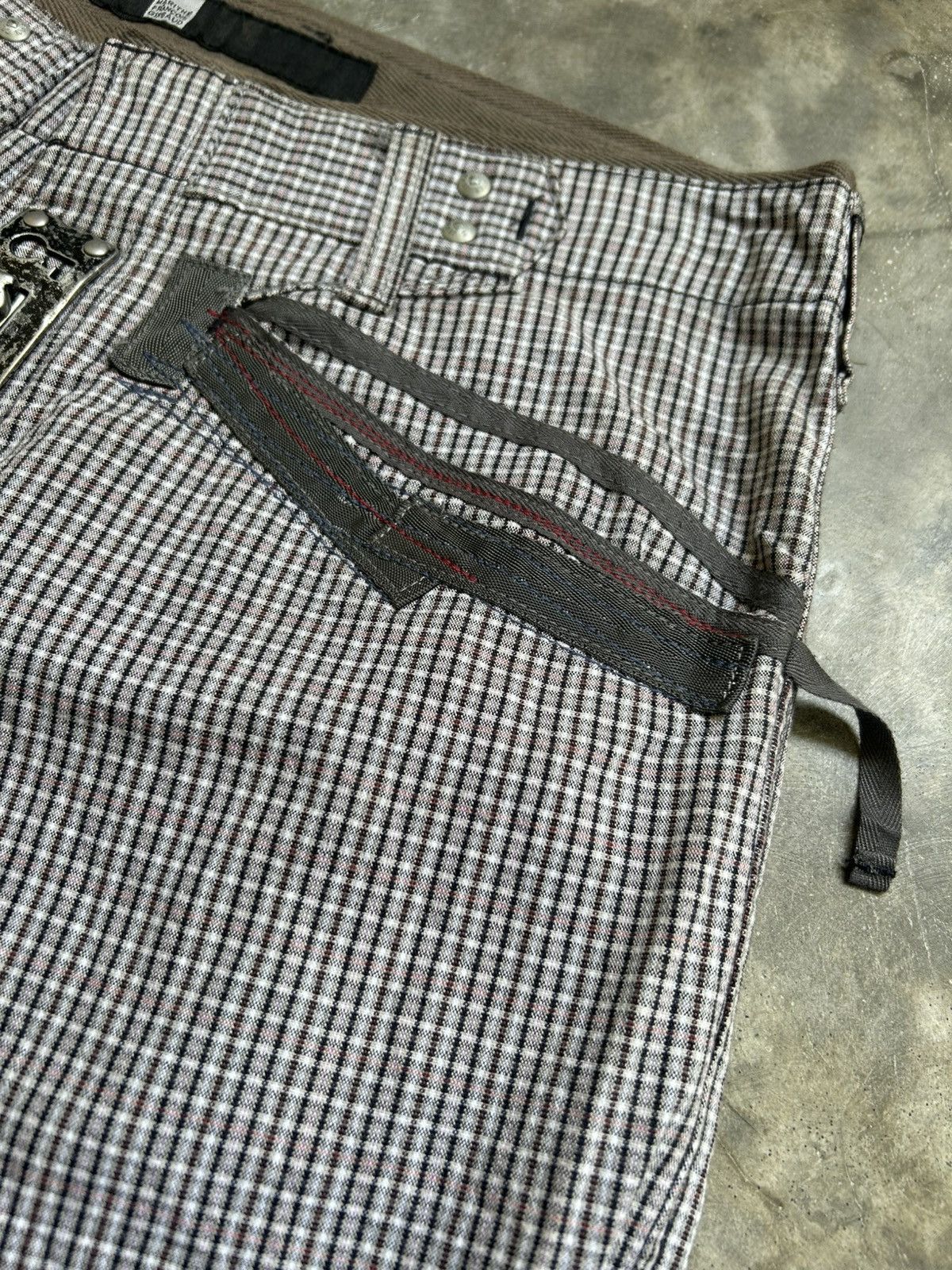 Marithe + Francois Girbaud Marithe Francois Girbaud Vkei Plaid Bondage Pants Size US 35 - 5 Thumbnail