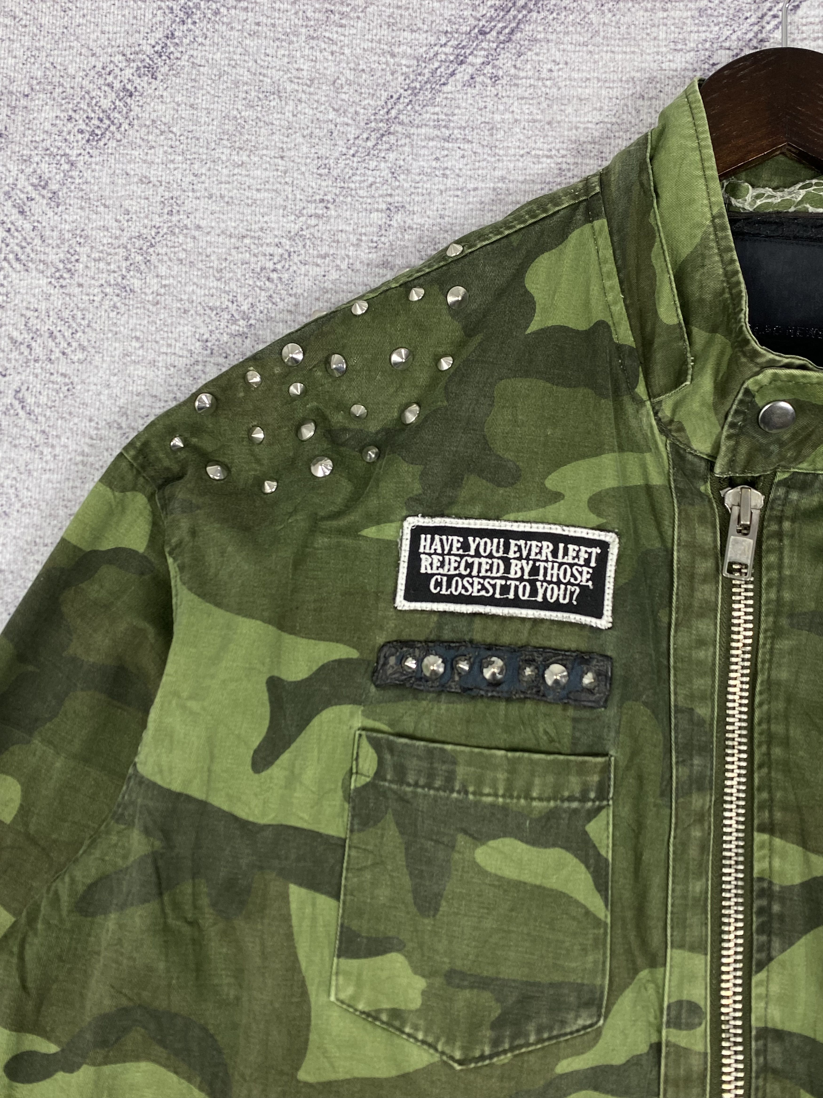 Japanese Brand Vintage Glad News Camo Zip Up Jacket Size US L / EU 52-54 / 3 - 6 Thumbnail