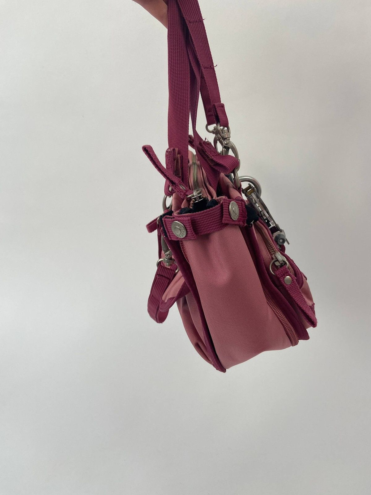 George Gina & Lucy Okinawa Punk Pink Nylon Shoulder Bag Y2K Utility RareHandbag Size ONE SIZE - 5 Thumbnail