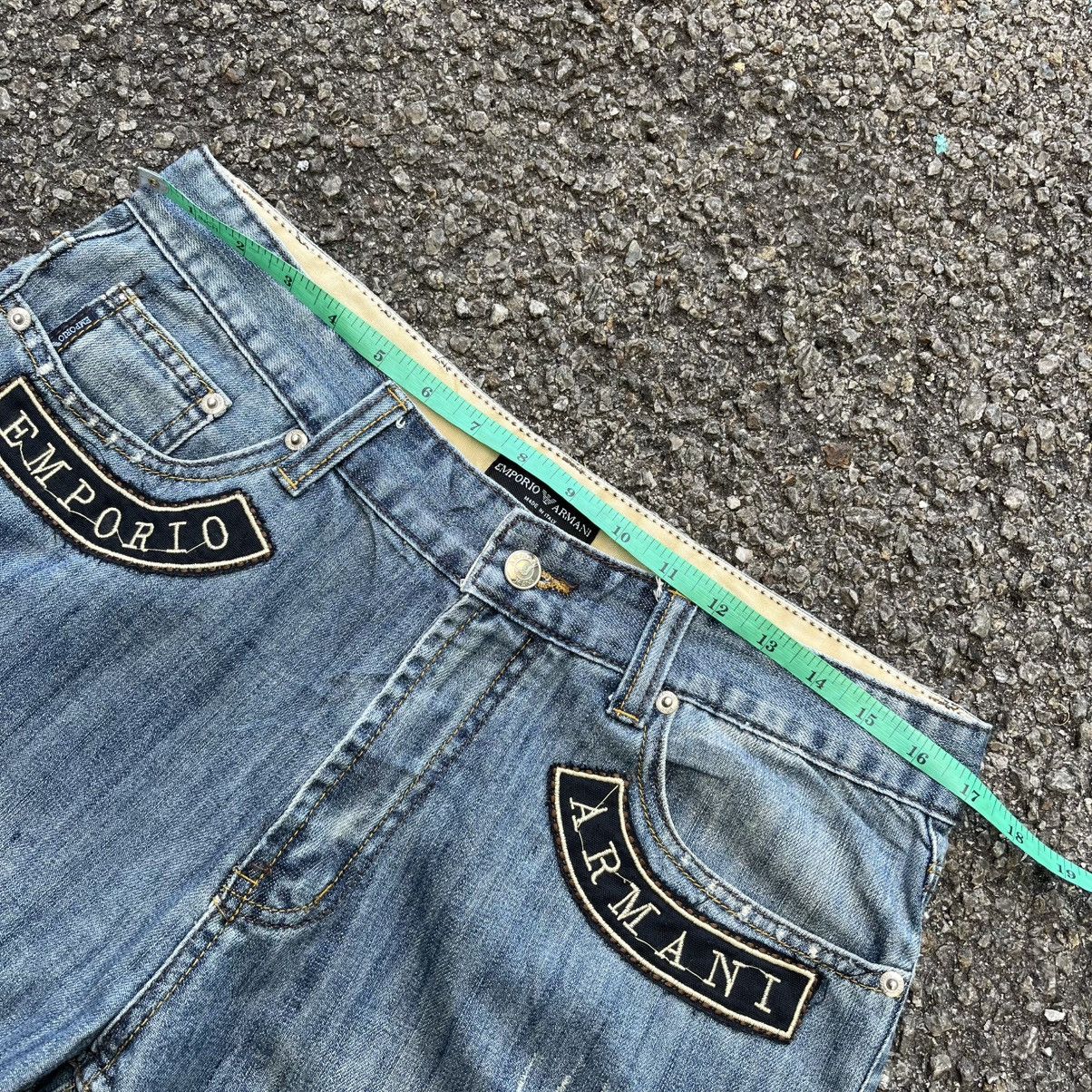 Emporio Armani VTG Rare Archive Emporio Armani Embroidered Wide Logo Jeans Size US 34 / EU 50 - 6 Thumbnail