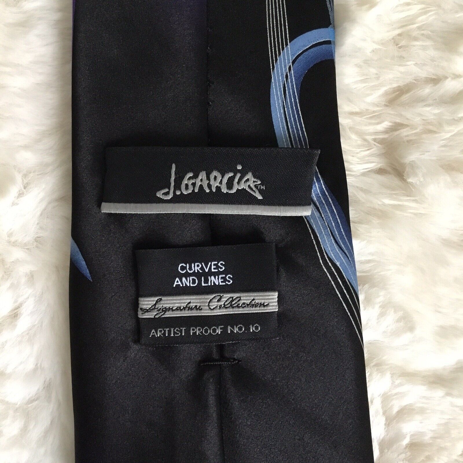 Other 100% silk Jerry Garcia Tie No 10 Curves And Lines Size ONE SIZE - 8 Thumbnail