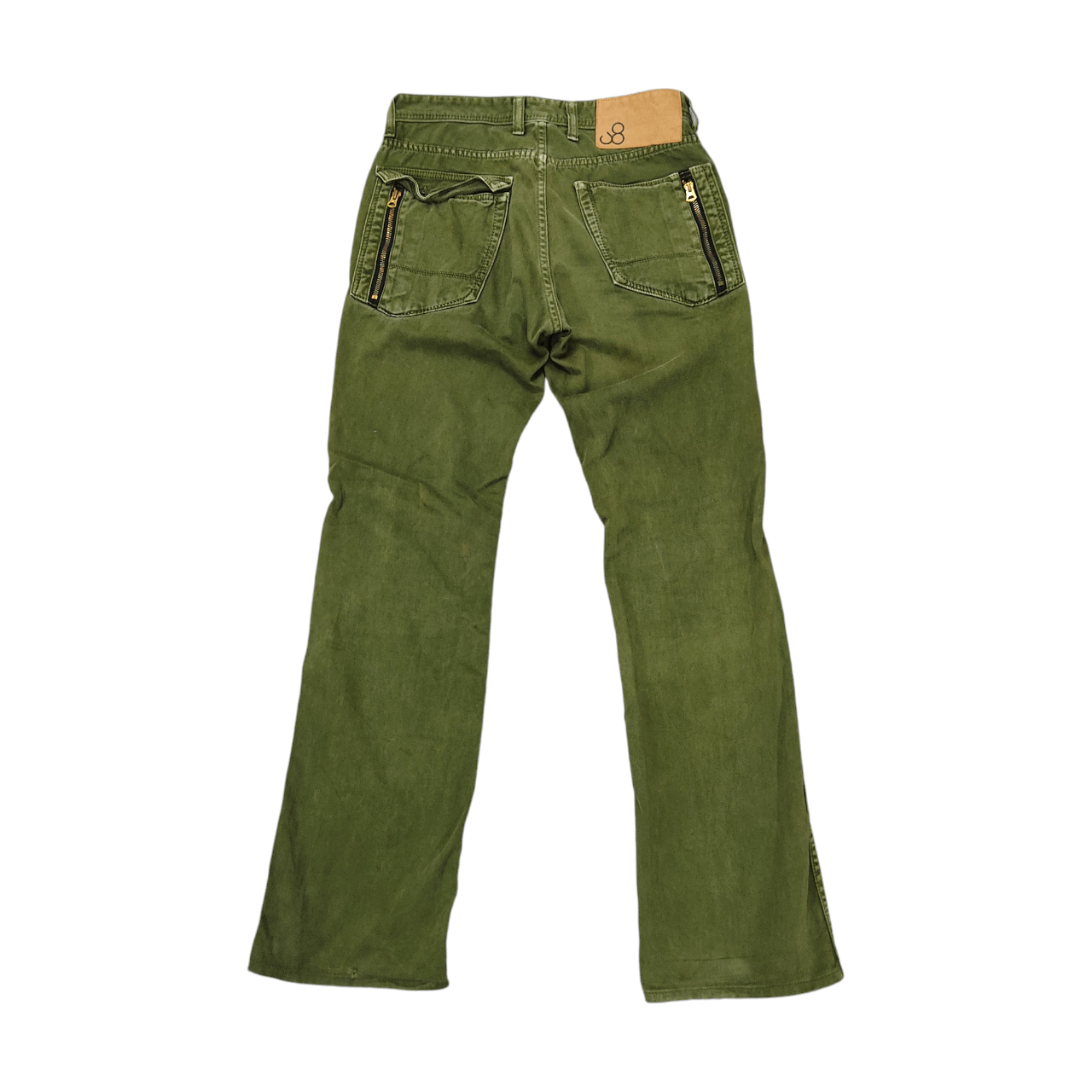 Japanese Brand × Johnbull Vintage John Bull Olive Green Biker Jeans Pants Size US 31 - 9 Thumbnail