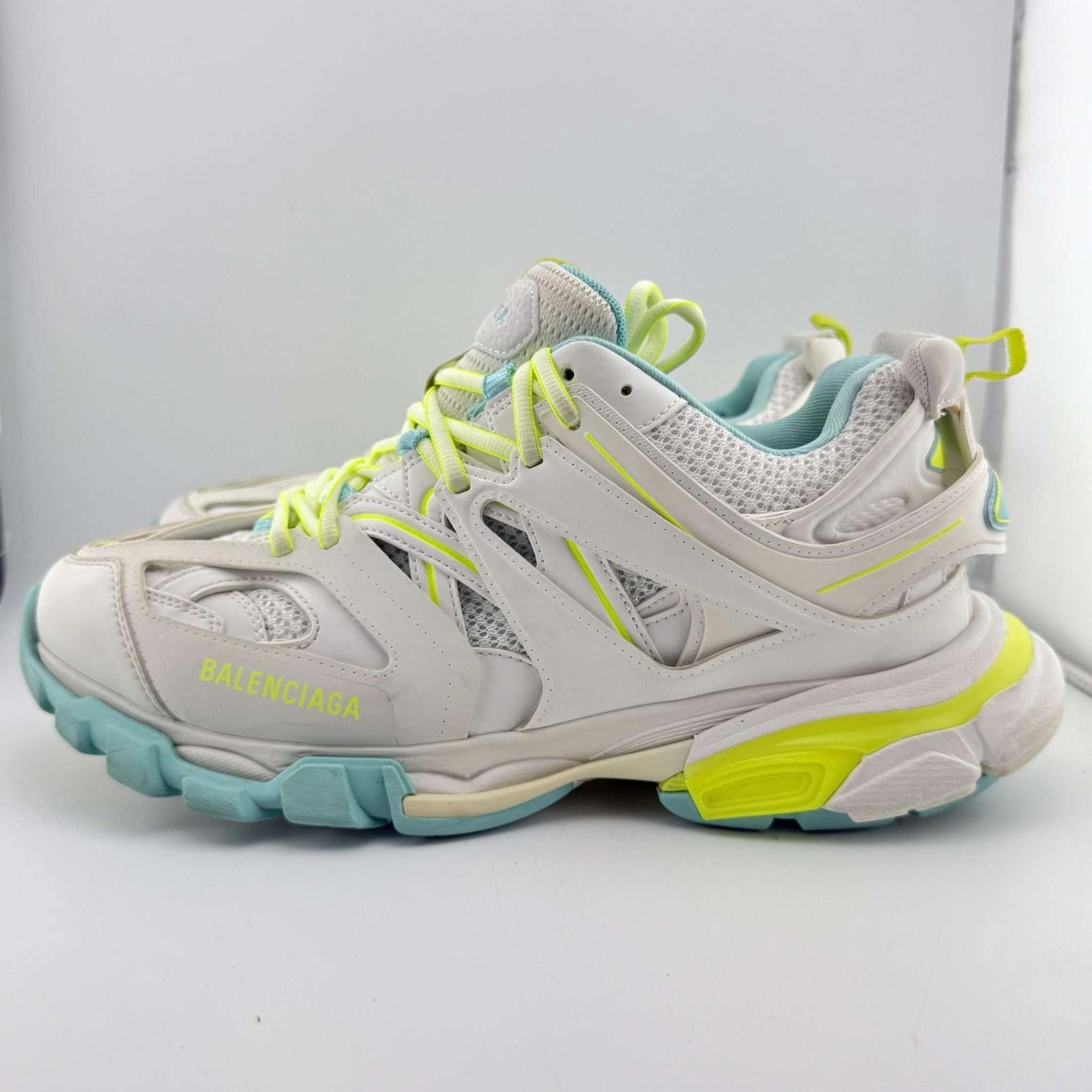 Balenciaga Balenciaga Track Neon Yellow Light Blue 43EU Used OG Box Size US 10 / EU 43 - 2 Thumbnail