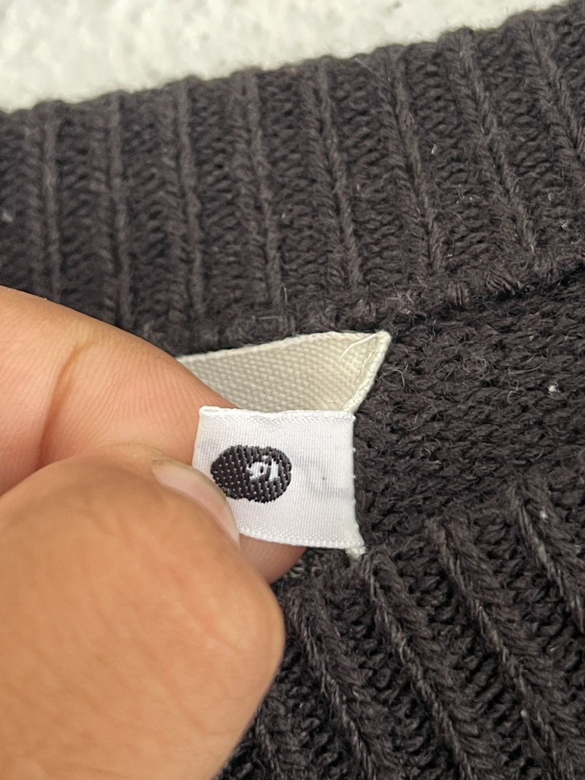 Bape OG Bape Nap Milo Acrylic Wool Sweater Black A Bathing Ape Size US M / EU 48-50 / 2 - 7 Thumbnail