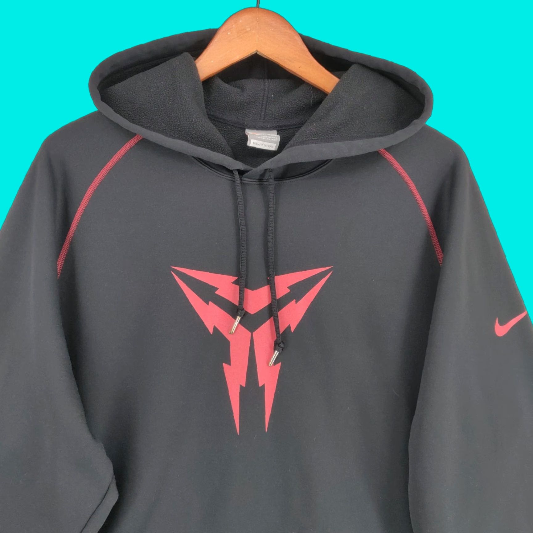 Nike VINTAGE Nike Hoodie Men Large Black Kobe Bryant Mamba Pullover Therma Sweatshirt Size US L / EU 52-54 / 3 - 1 Thumbnail