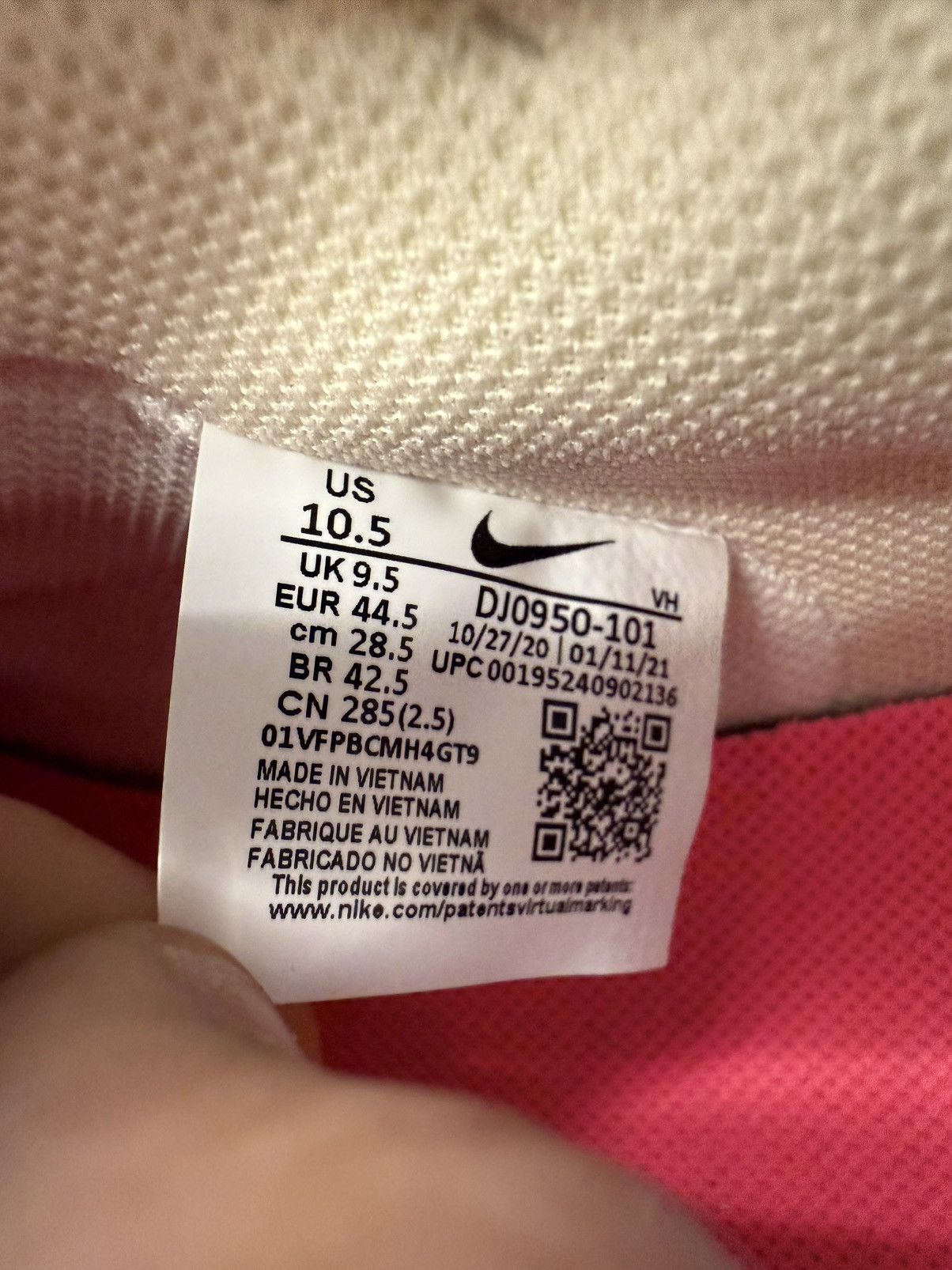 Nike × Off-White 2021 Nike Dunk Low Off White 15 Of 50 Sail Neutral Grey Size US 10.5 / EU 43-44 - 8 Thumbnail