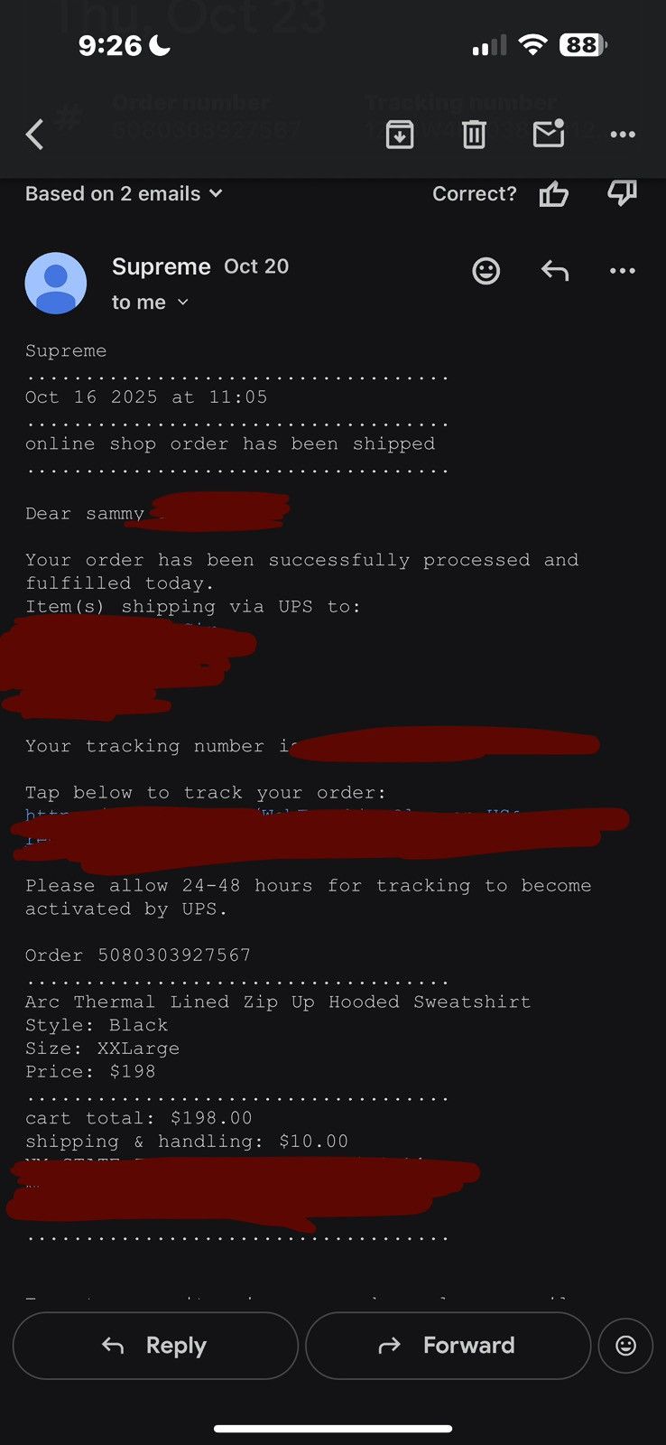 Supreme Supreme Arc Thermal zipup hoodie Size US XXL / EU 58 / 5 - 11 Thumbnail