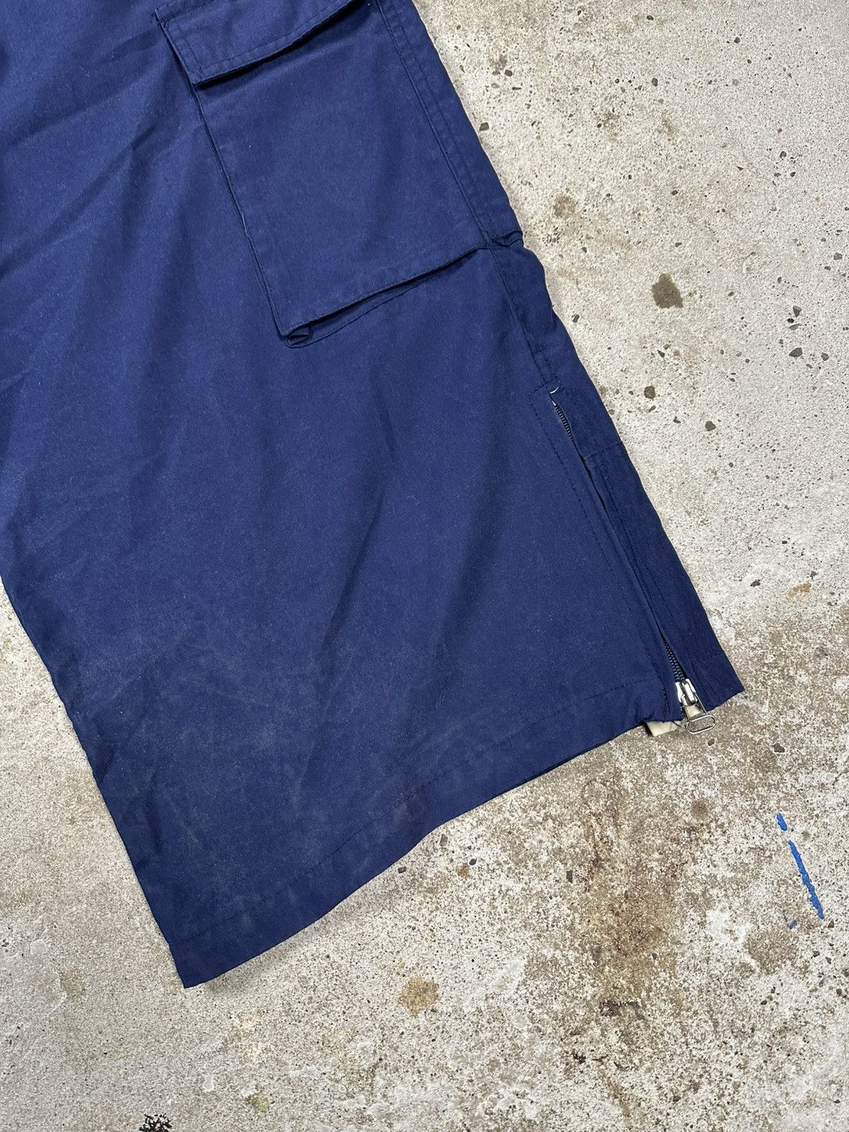 Vintage × Wu-Tang Clan Vintage 90s Wu Tang Baggy Cargo Jorts Shorts Navy Size US 38 / EU 54 - 9 Thumbnail