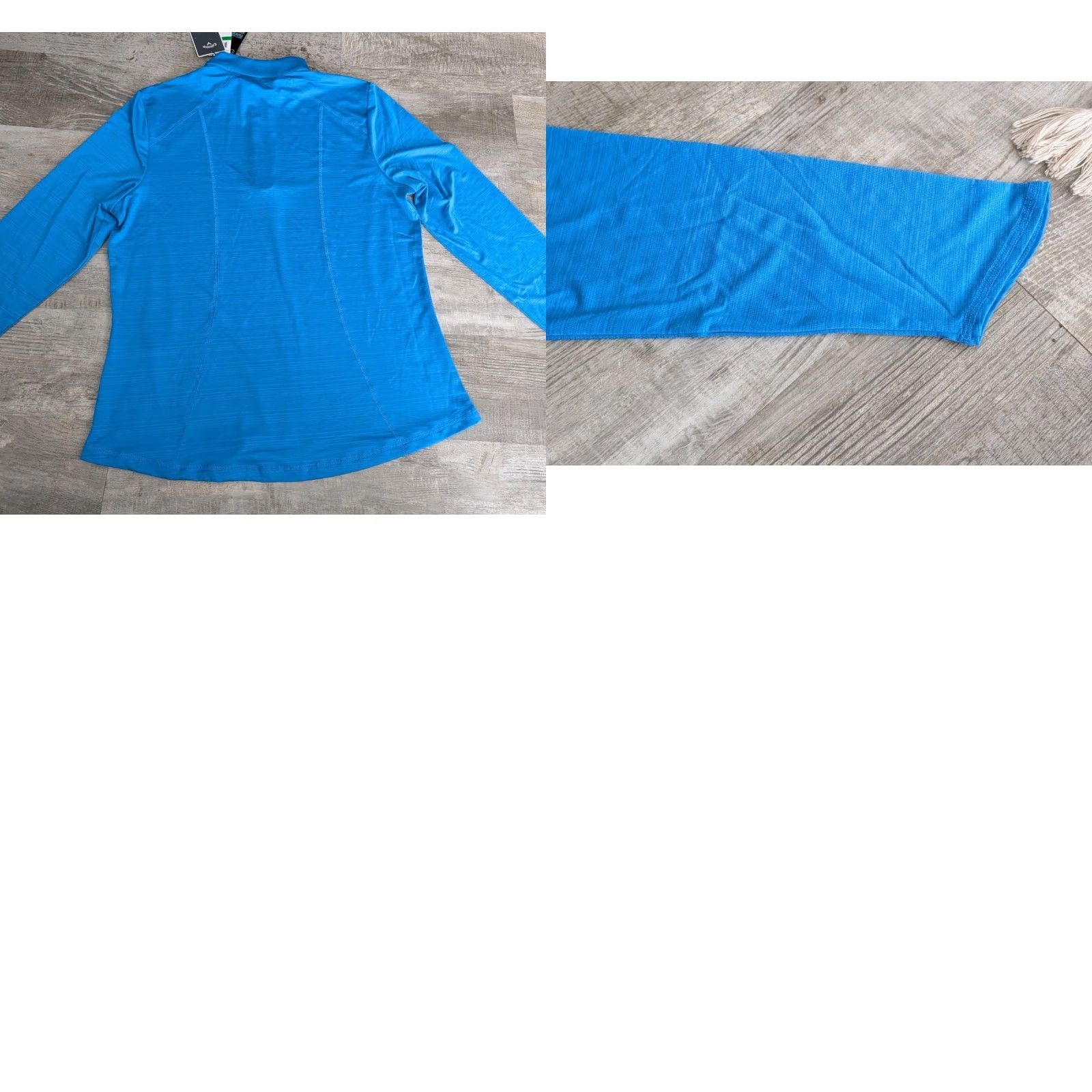 Callaway CALLAWAY NWT Weather Series Opti-Dry Top SZ L Blue WMN Golf Shirt Quarter Zip Size L / US 10 / IT 46 - 10 Thumbnail