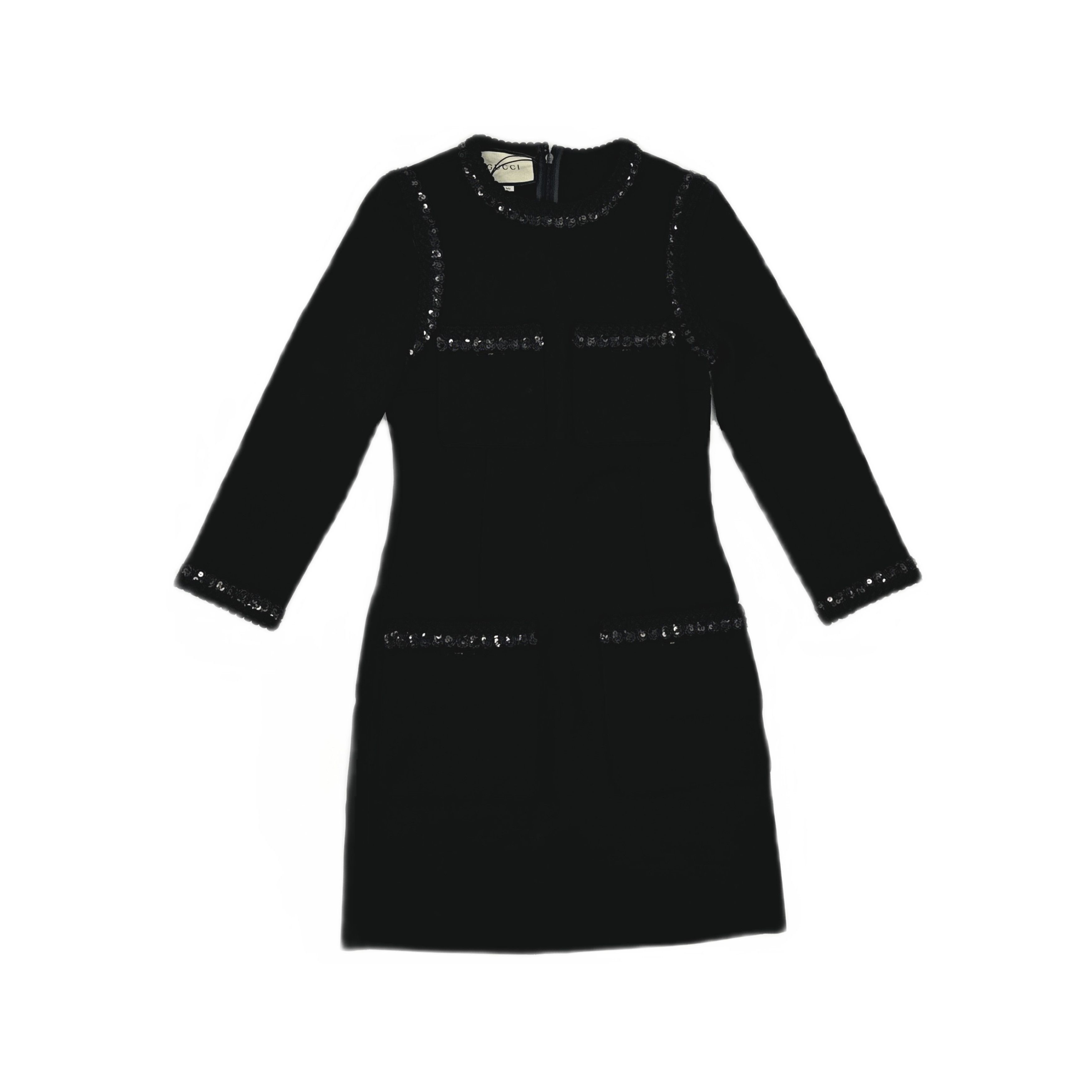 Gucci Gucci Sequin Trim Mini Dress XXS Size XXS / US 00 / IT 34 - 1 Thumbnail