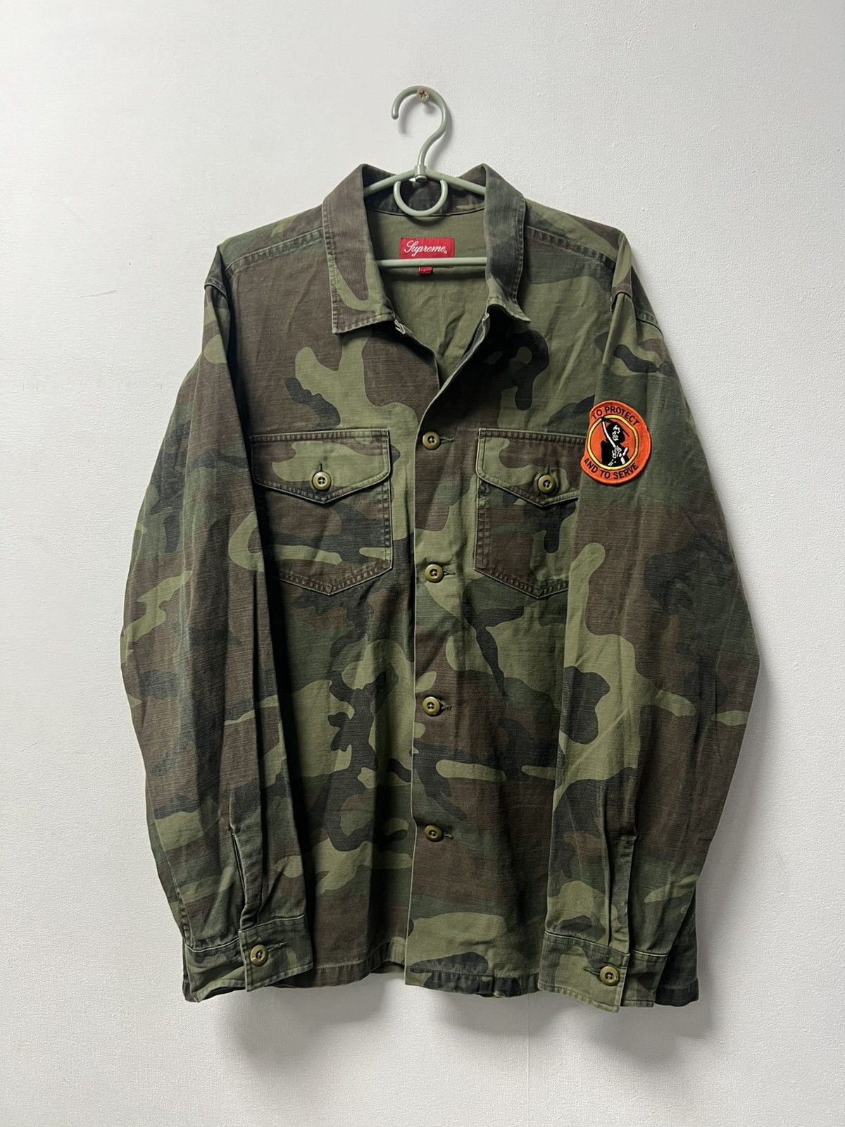 Supreme Supreme Military “Army” Overshirt Jacket Y2K Y8K Size US L / EU 52-54 / 3 - 2 Thumbnail